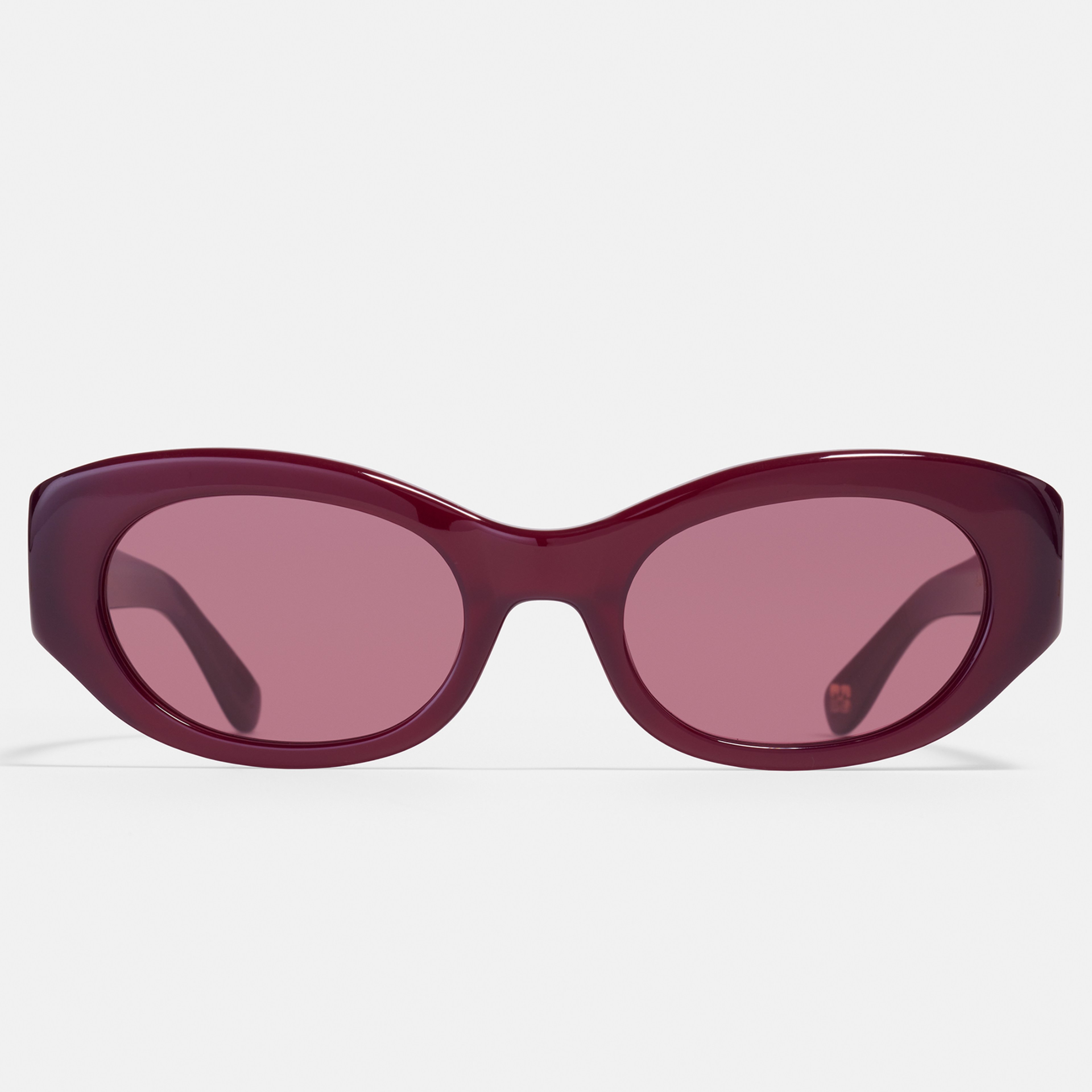 Ace & Tate Gafas de sol | oval Renew acetato bío in Rojo