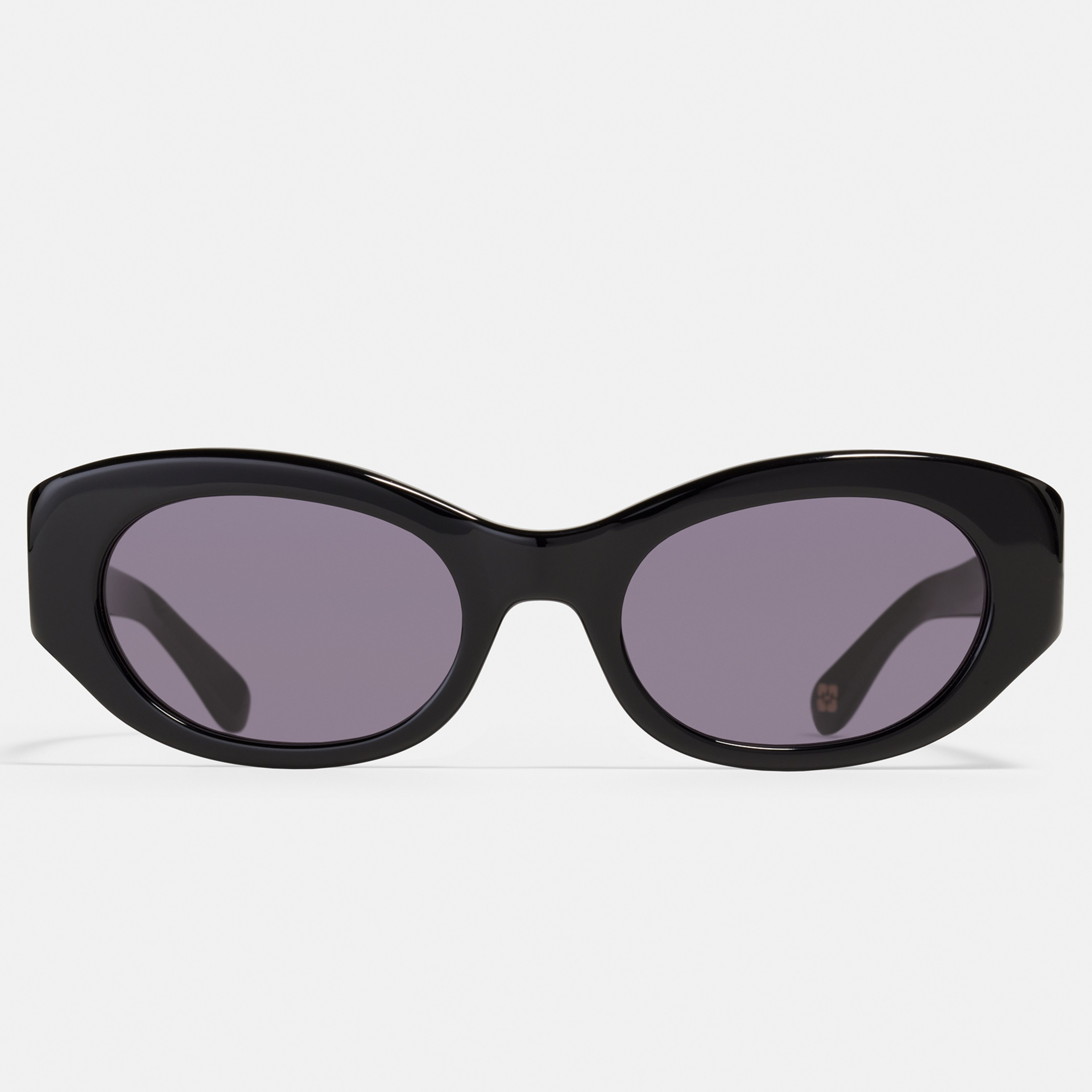 Ace & Tate Sunglasses | oval Renew bio acetate in Black