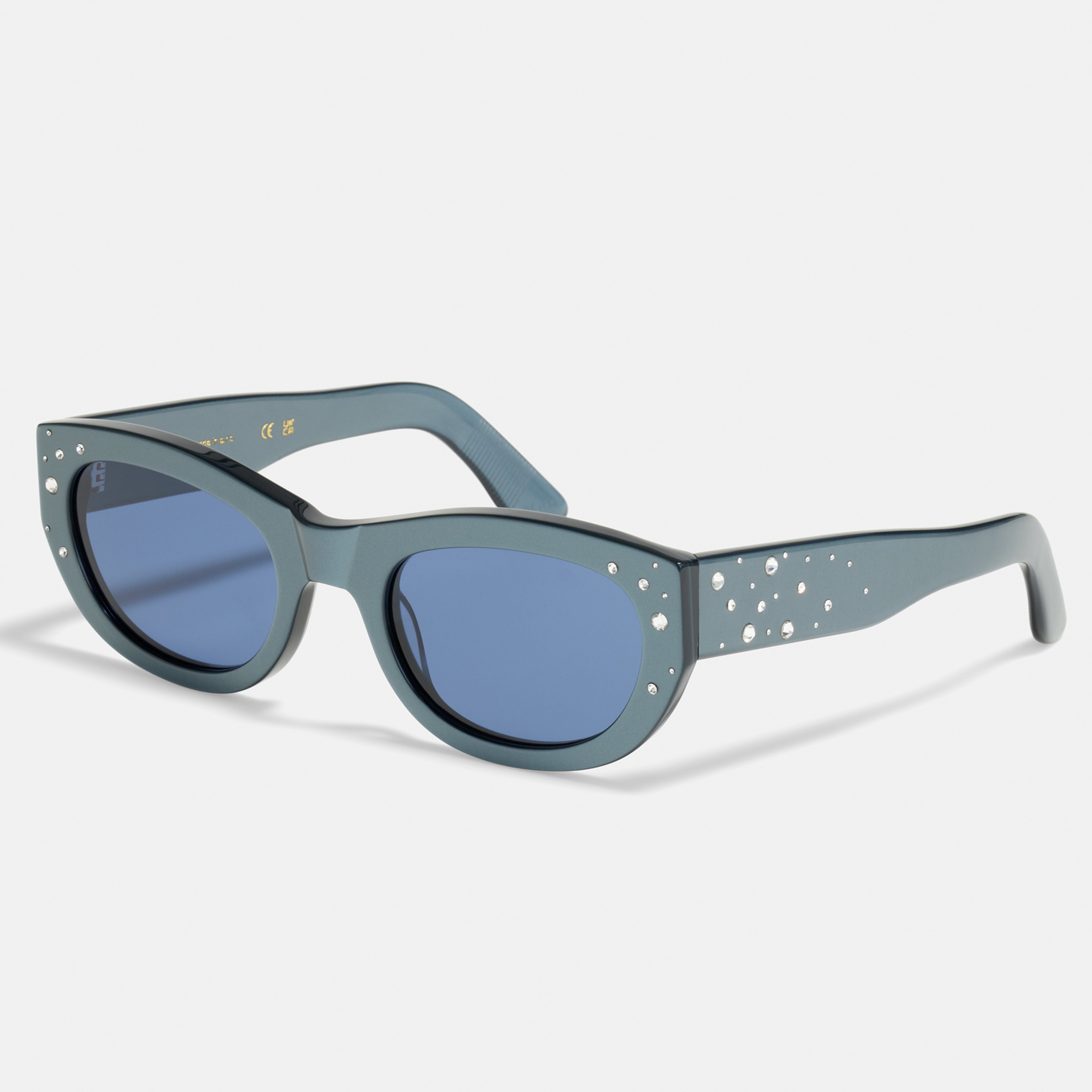 Ace & Tate Sonnenbrillen | oval Recycelt in Blau