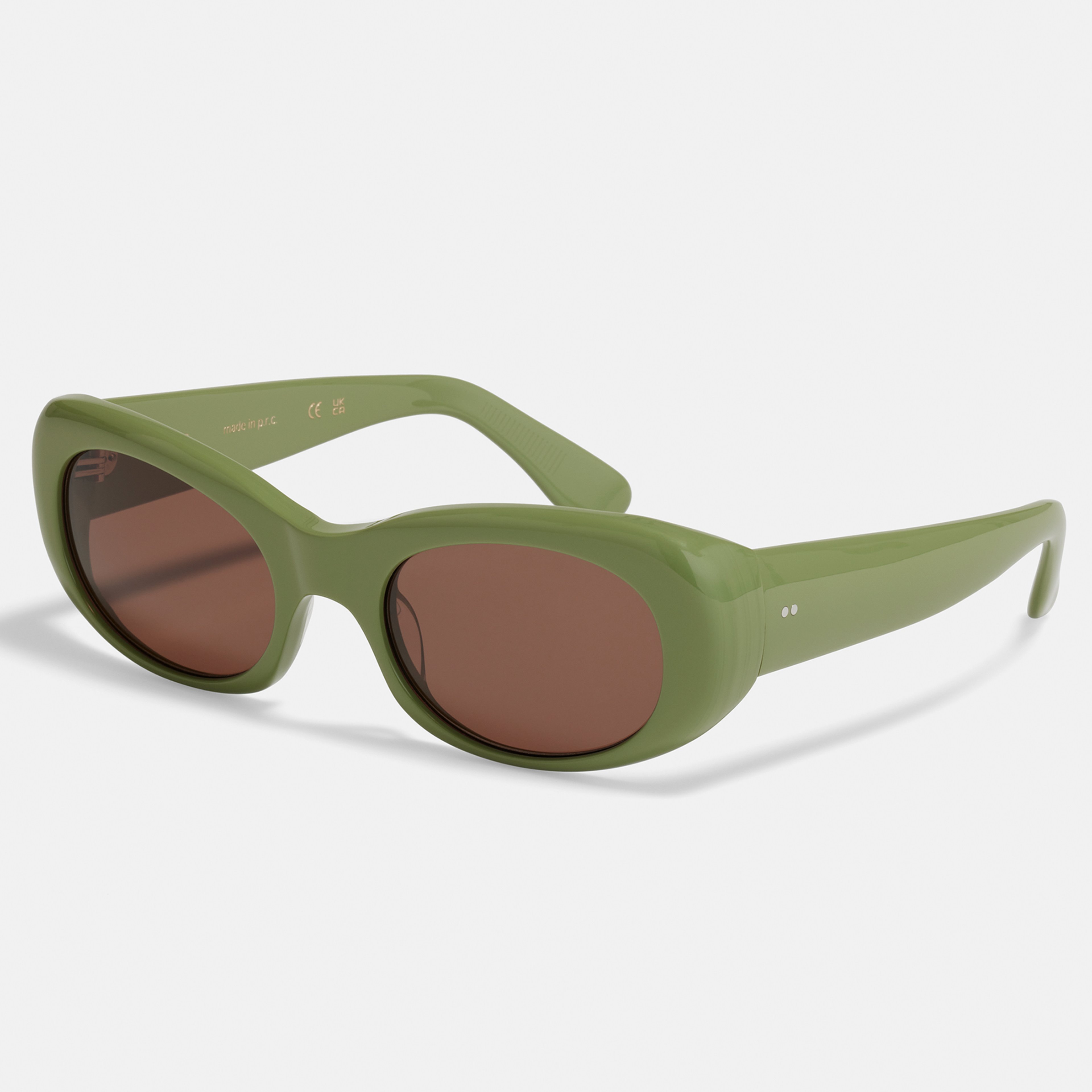 Ace & Tate Gafas de sol | oval Renew acetato bío in Verde