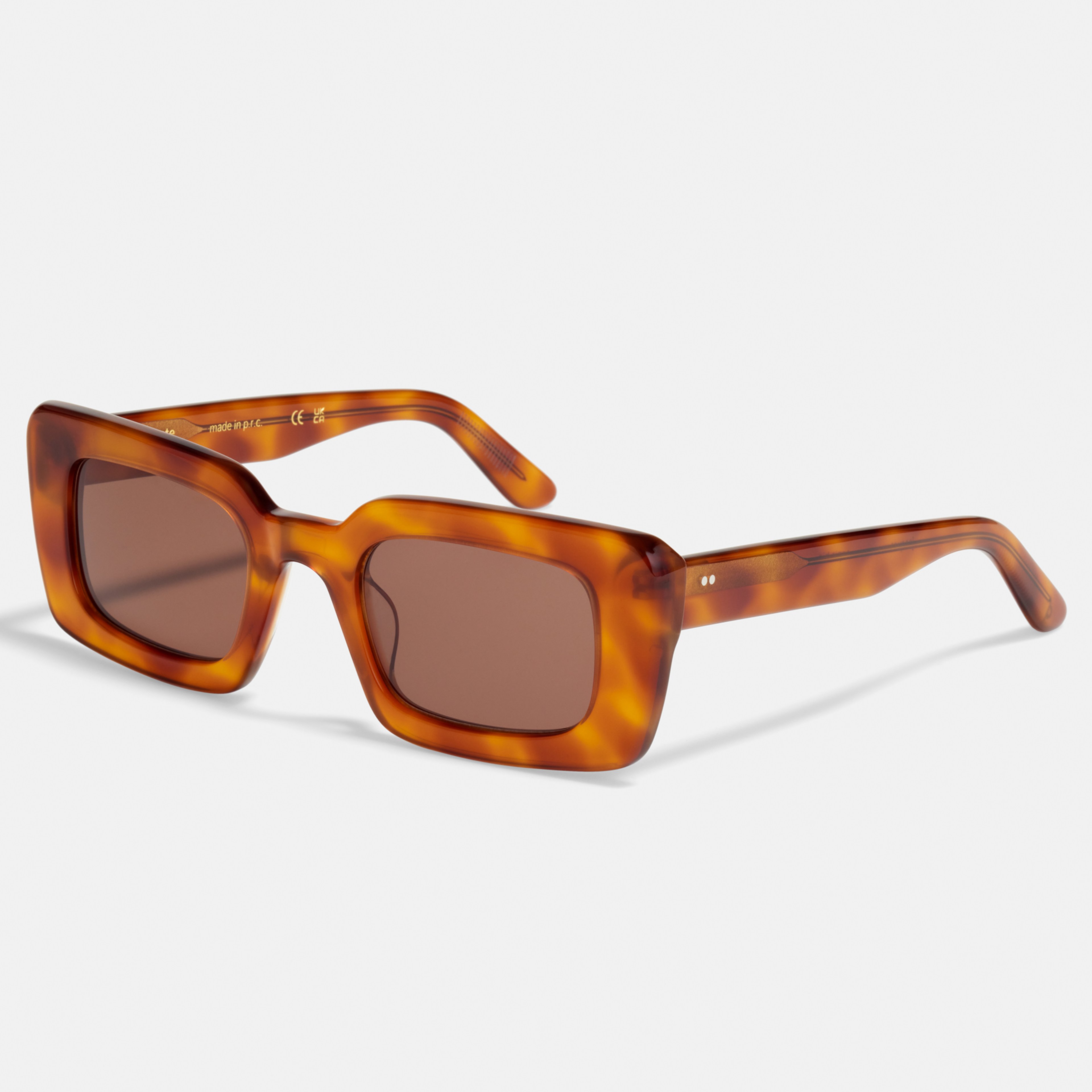 Ace & Tate Sunglasses | rectangle Bio acetate in Brown