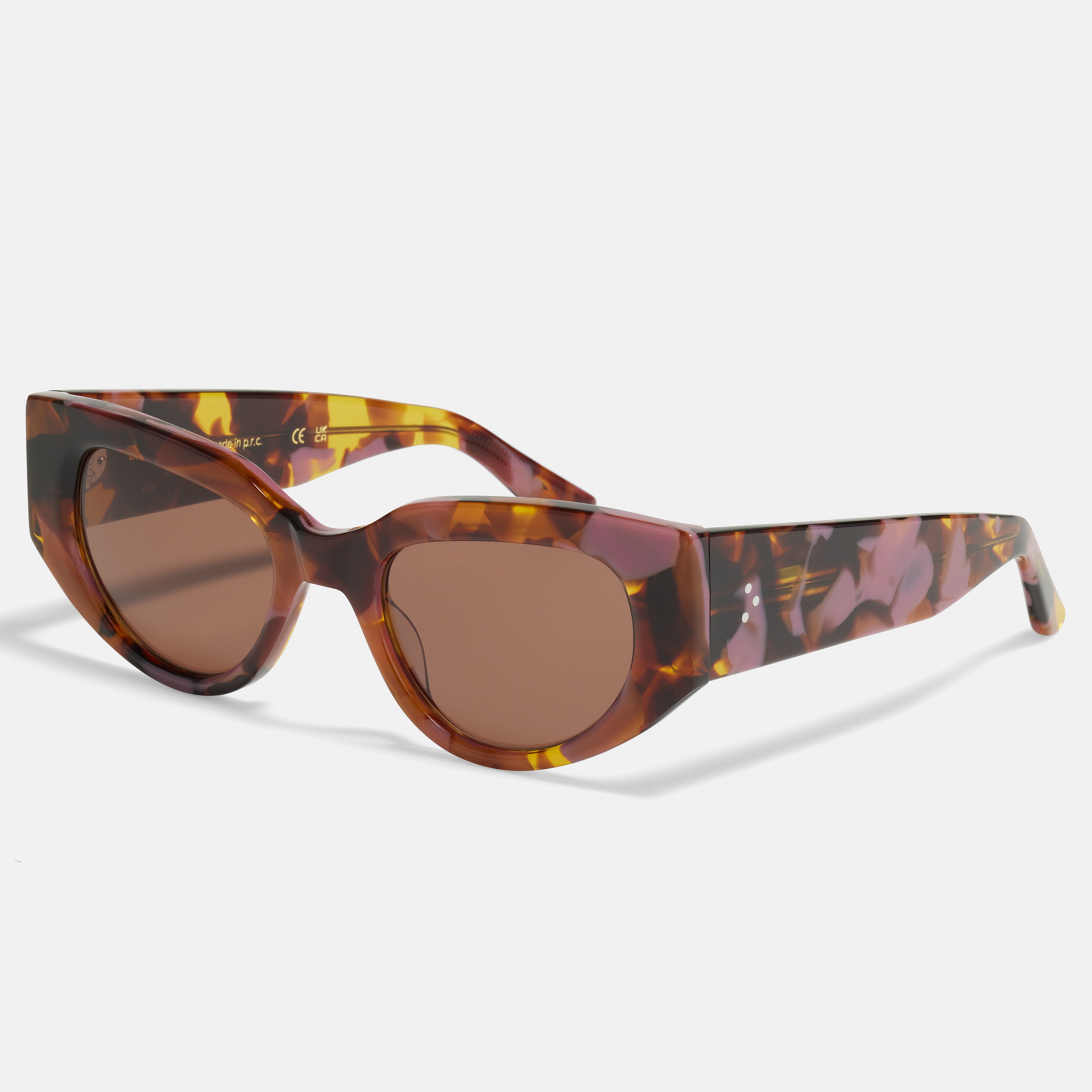Ace & Tate Solaires | oval Bio-acétate in Violet