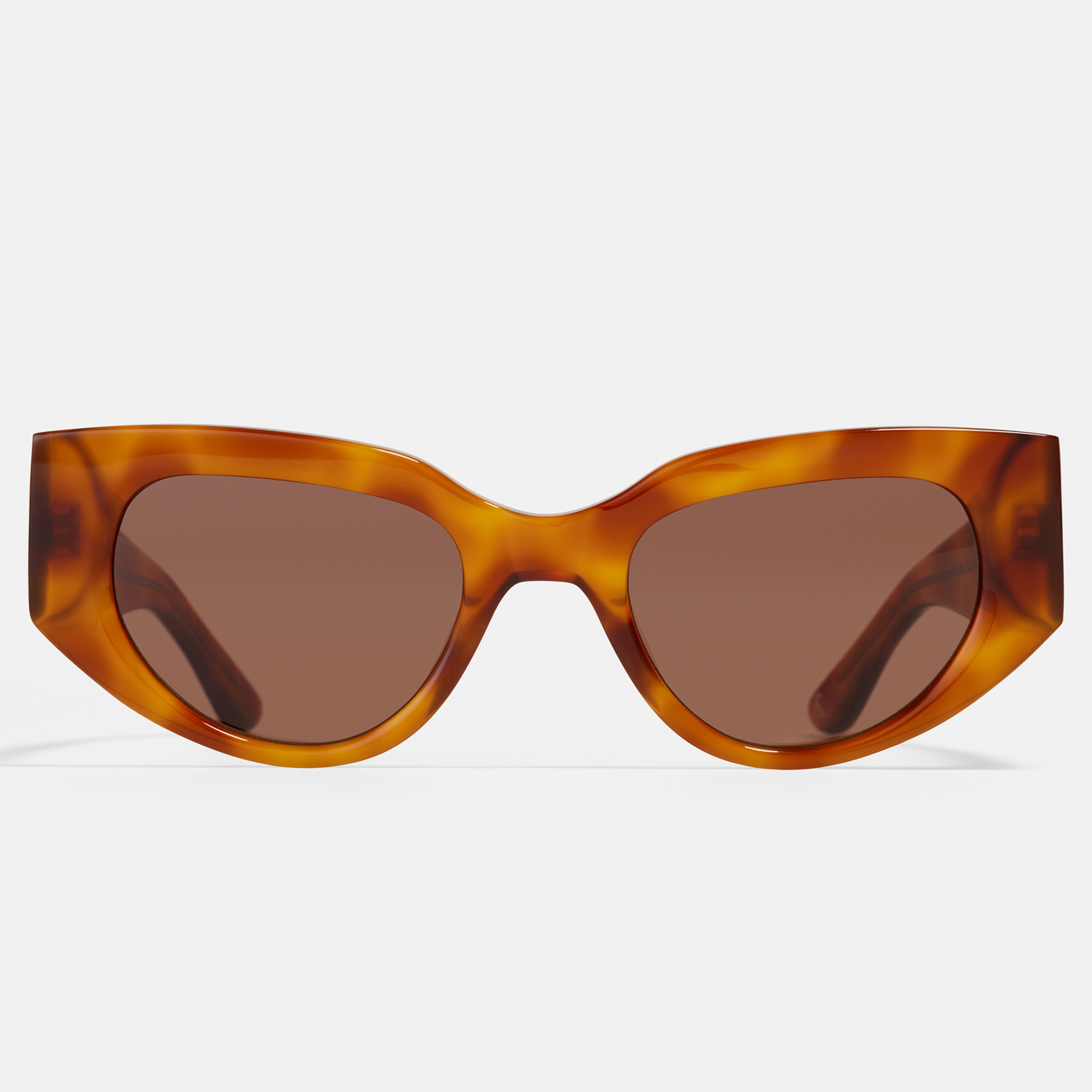 Ace & Tate Sunglasses | oval Bio acetate in Brown