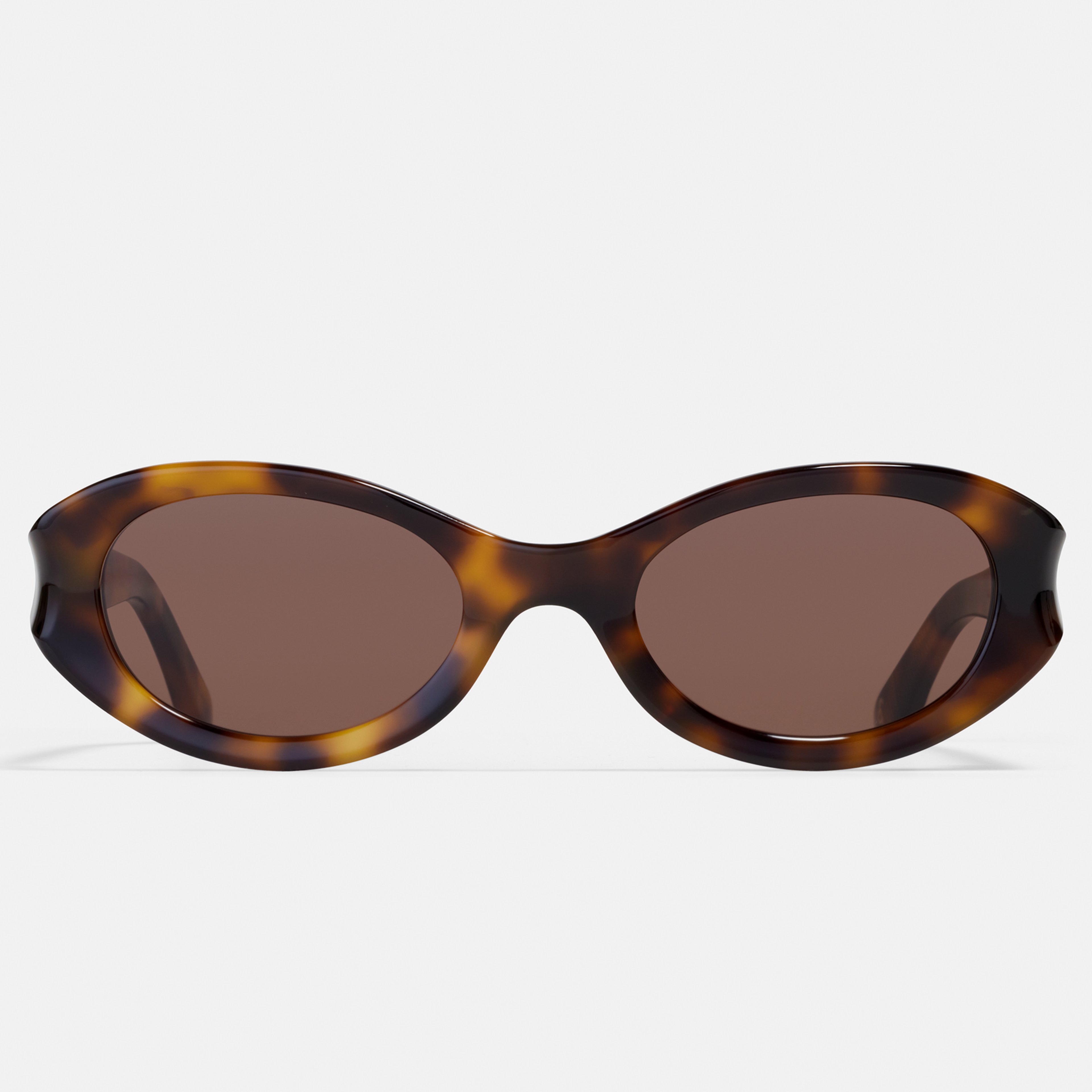 Ace & Tate Sunglasses | oval Renew bio acetate in Brown