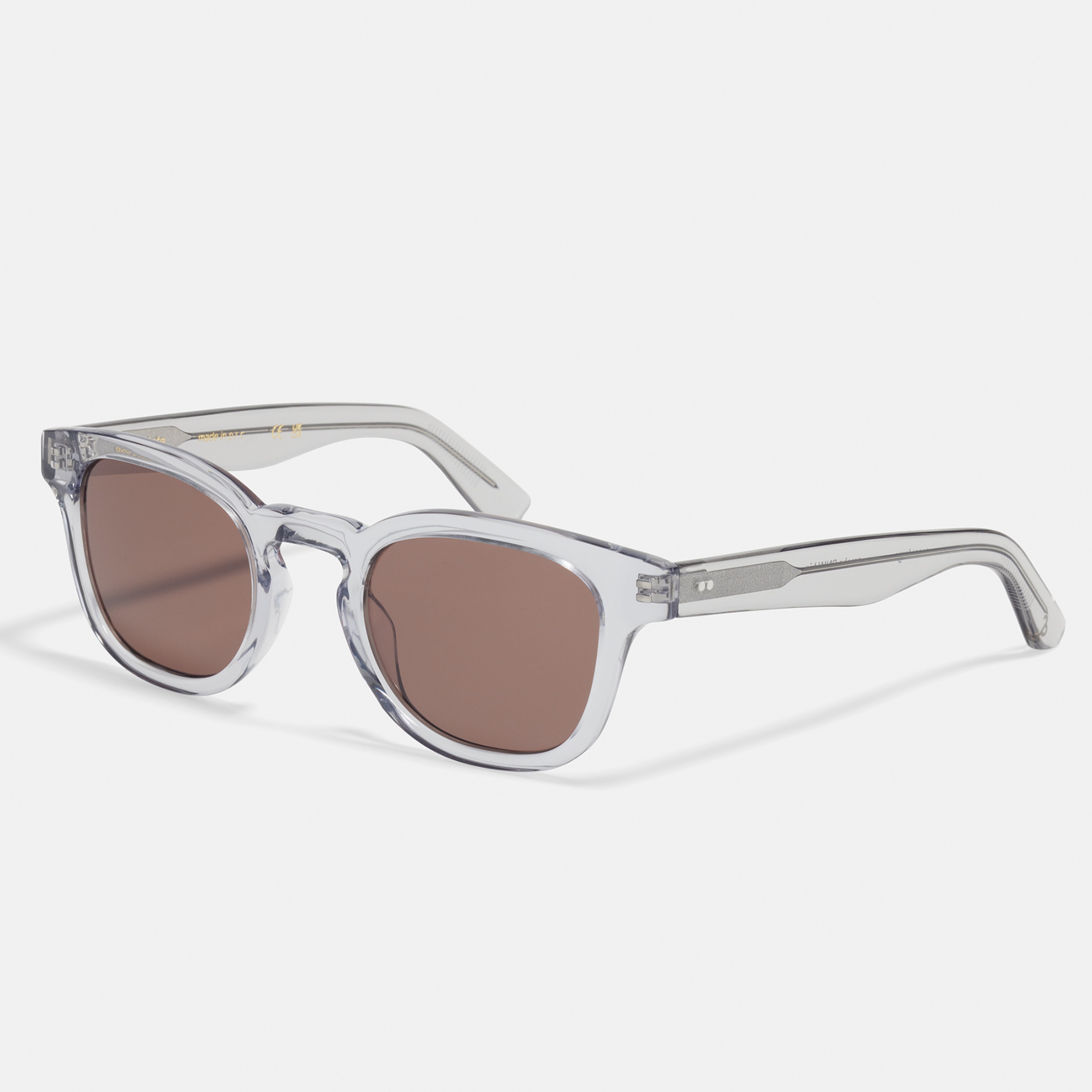 Ace & Tate Solaires | Ronde Renew bio-acétate in Gris