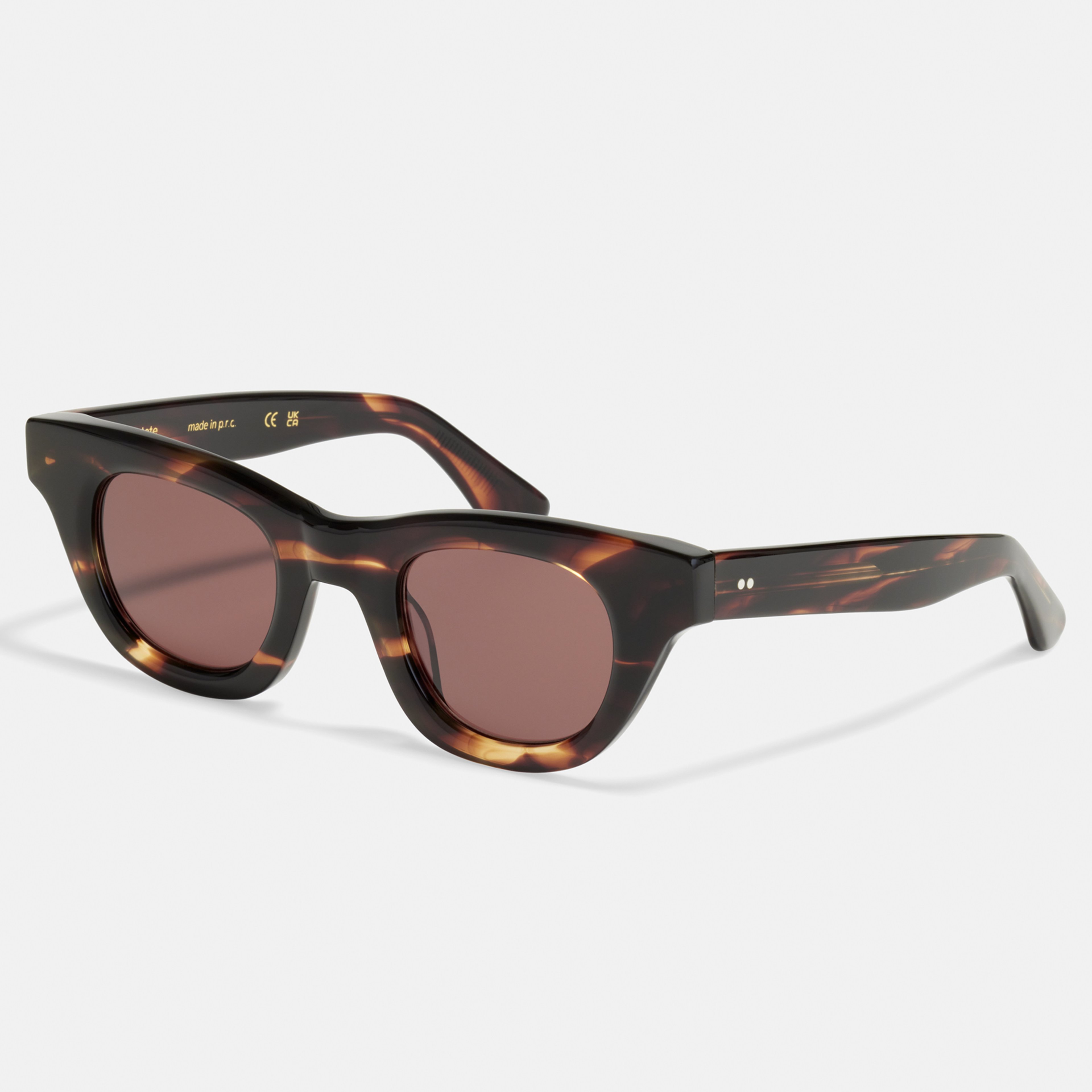 Ace & Tate Solaires | ronde Renew bio-acétate in brown,, Orange