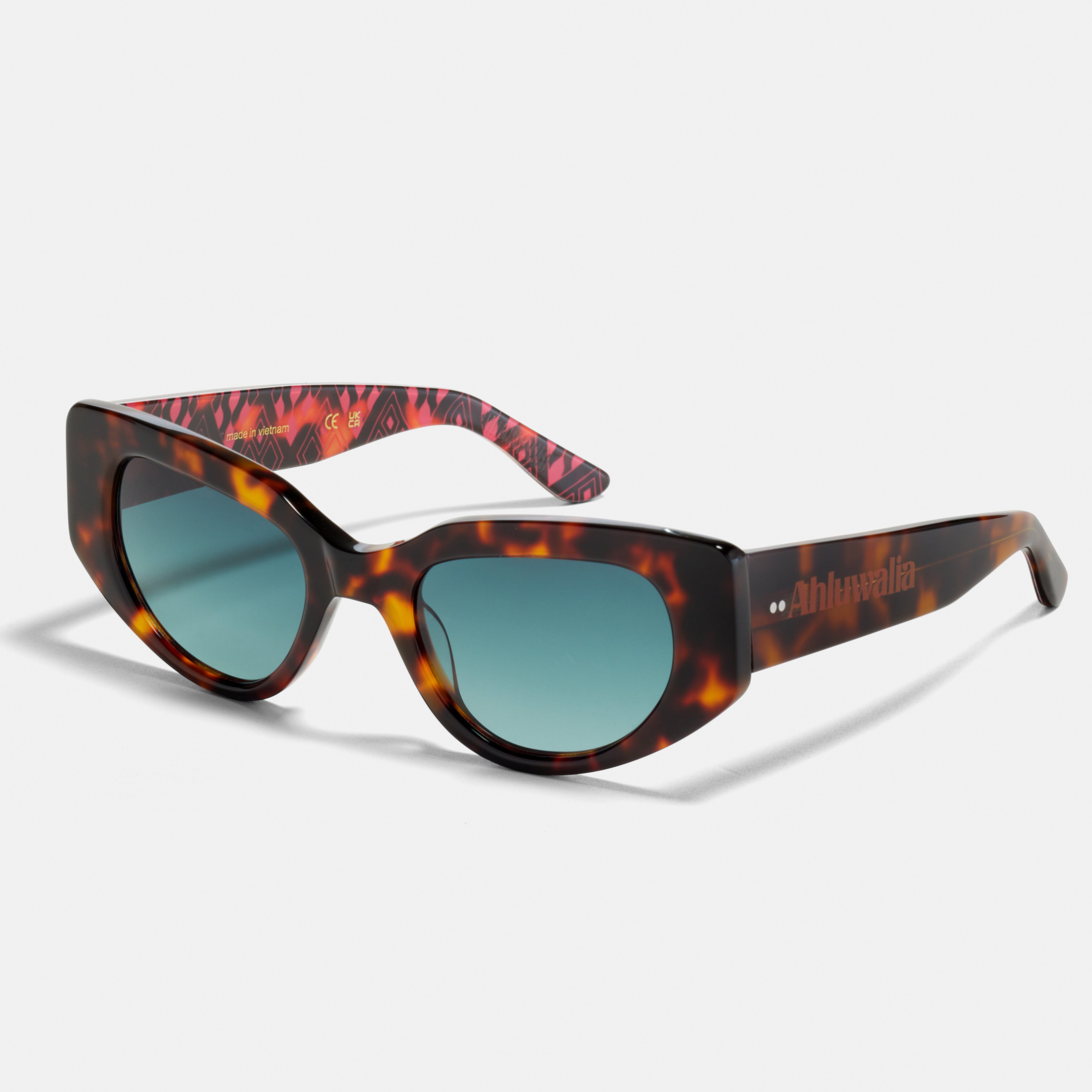 Ace & Tate Solaires | oval Acétate in Marron