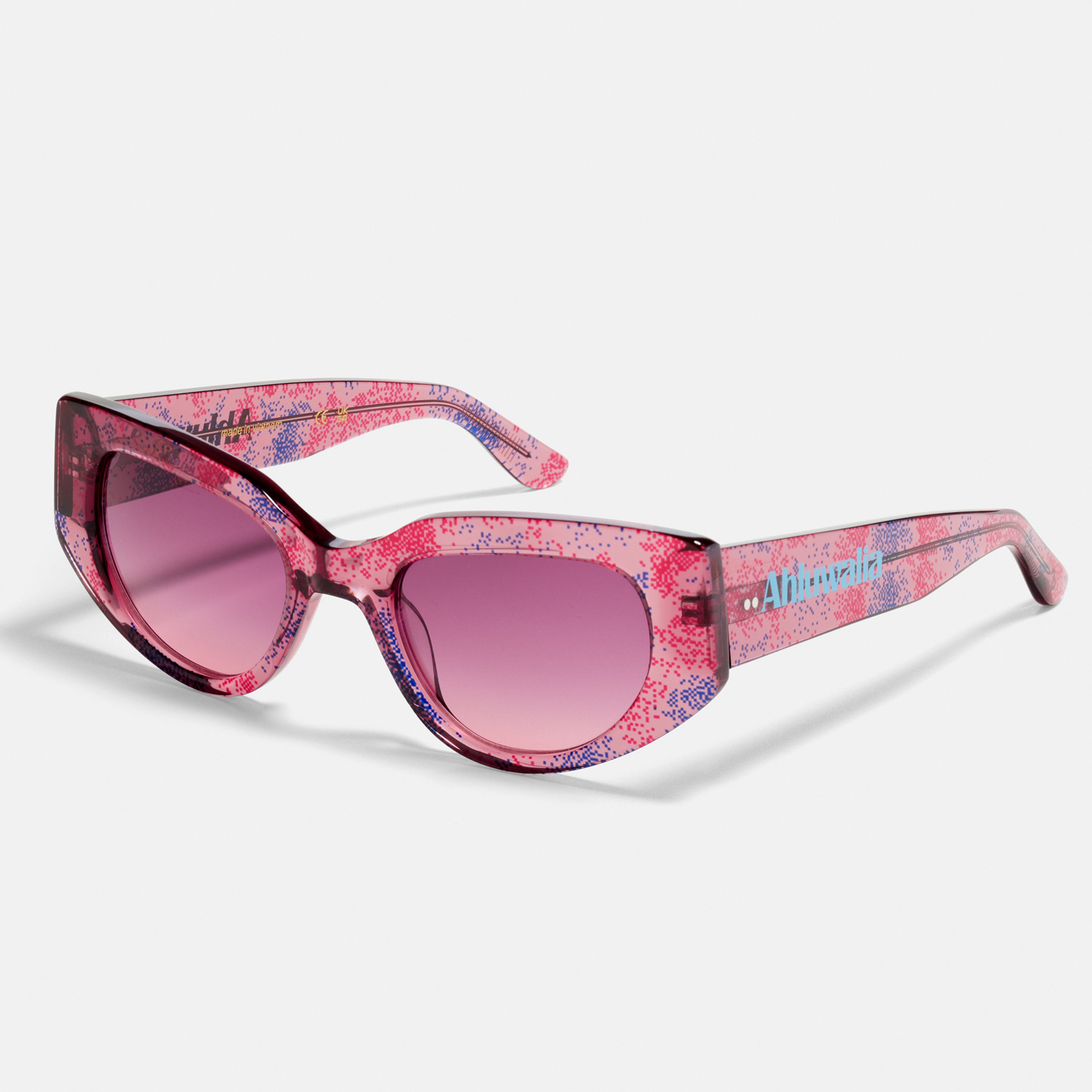 Ace & Tate Solaires | oval Acétate in Rose