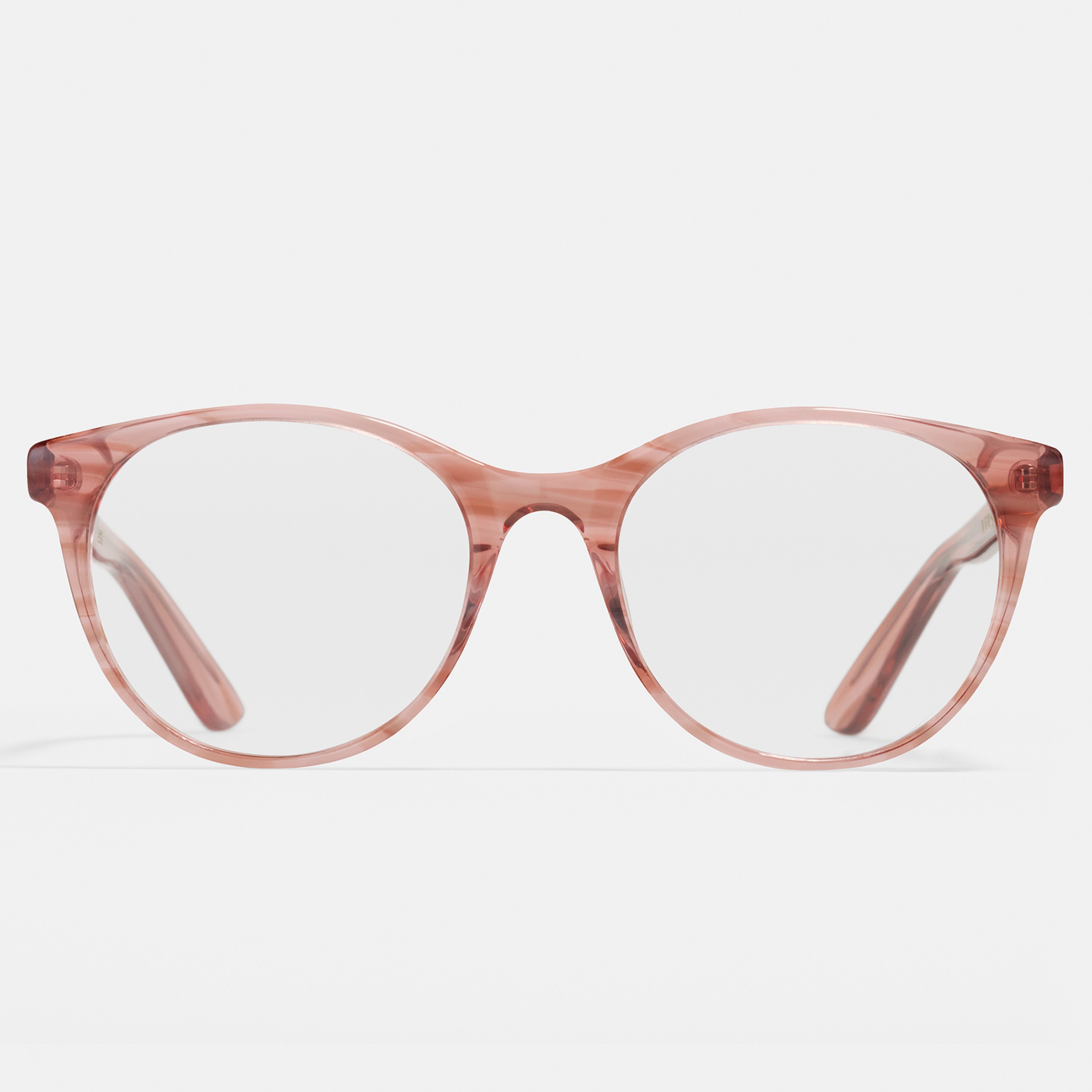 Ace & Tate Glasses | Round Bio acetate in Pink