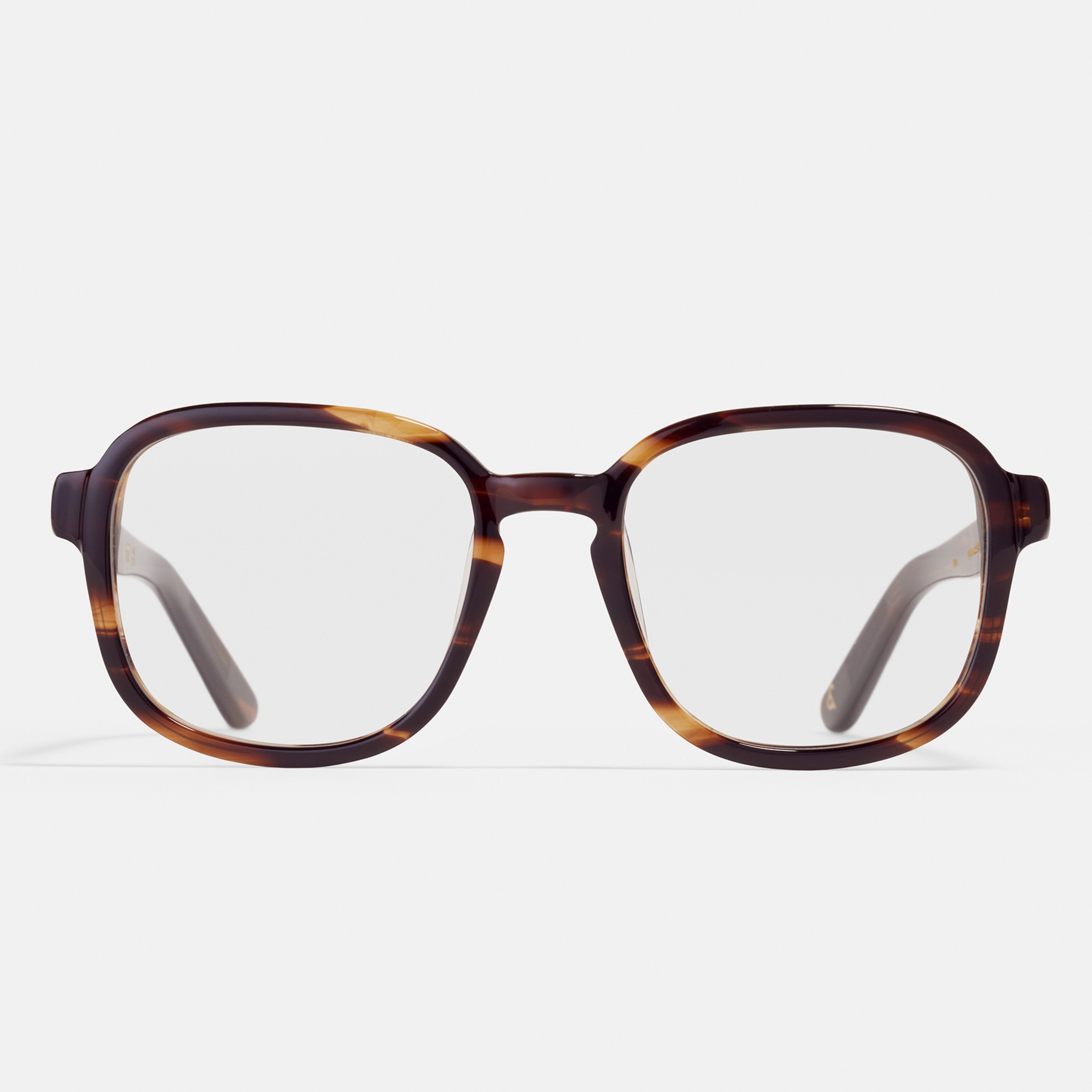 Ace & Tate Glasses | Square Renew bio acetate in Brown