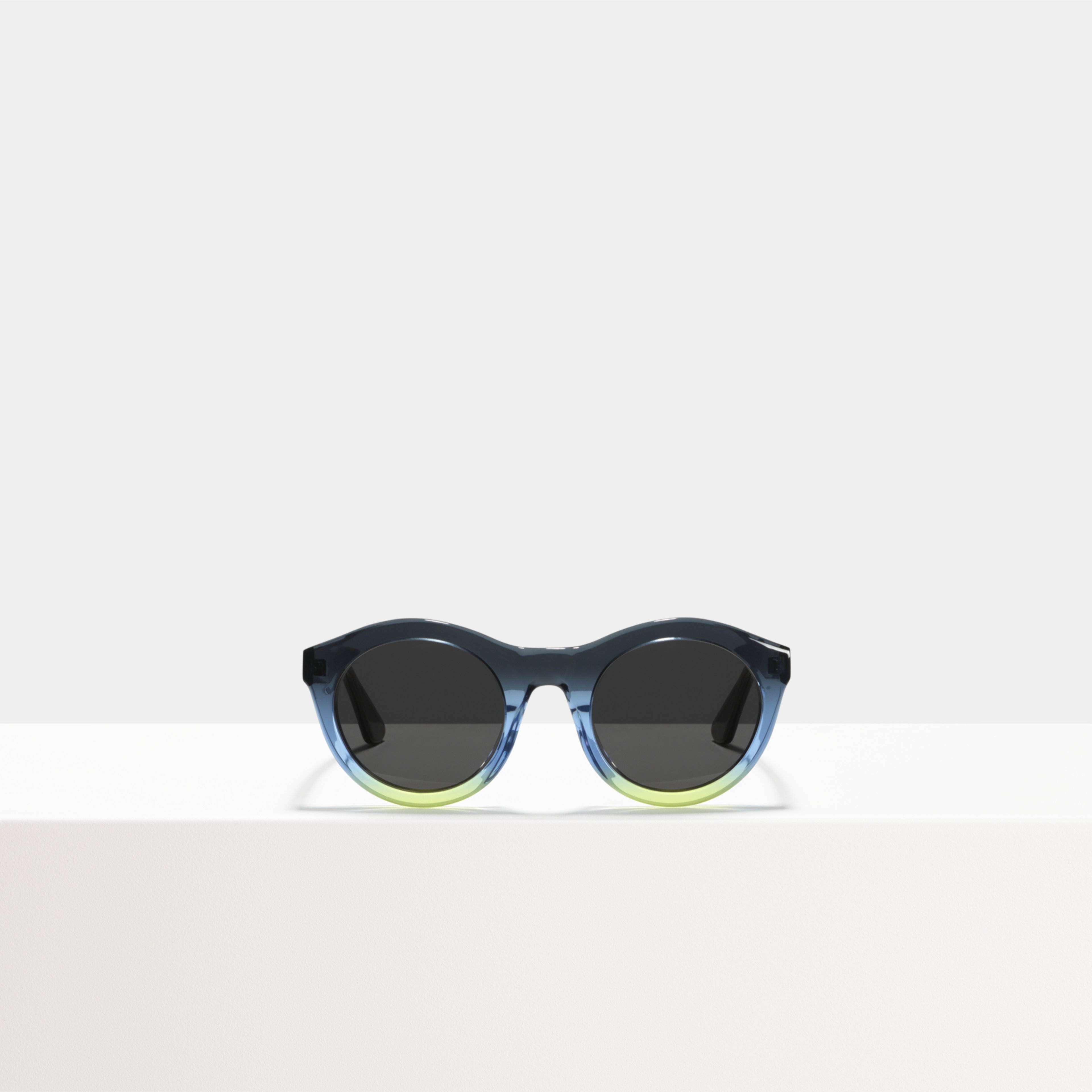 Ace & Tate Solaires | Ronde Acétate in Bleu, Jaune
