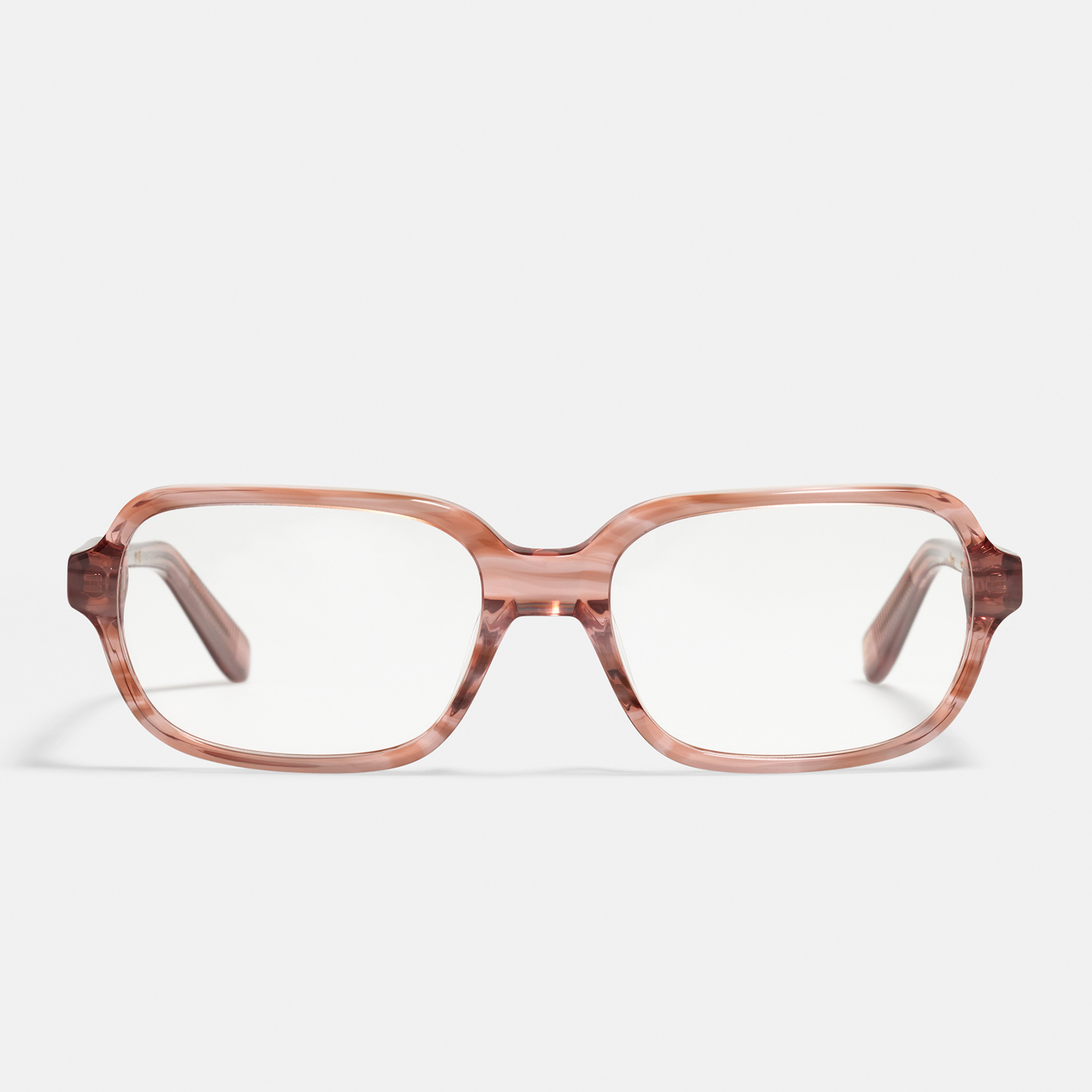 Ace & Tate Glasses | Square Bio acetate in Pink