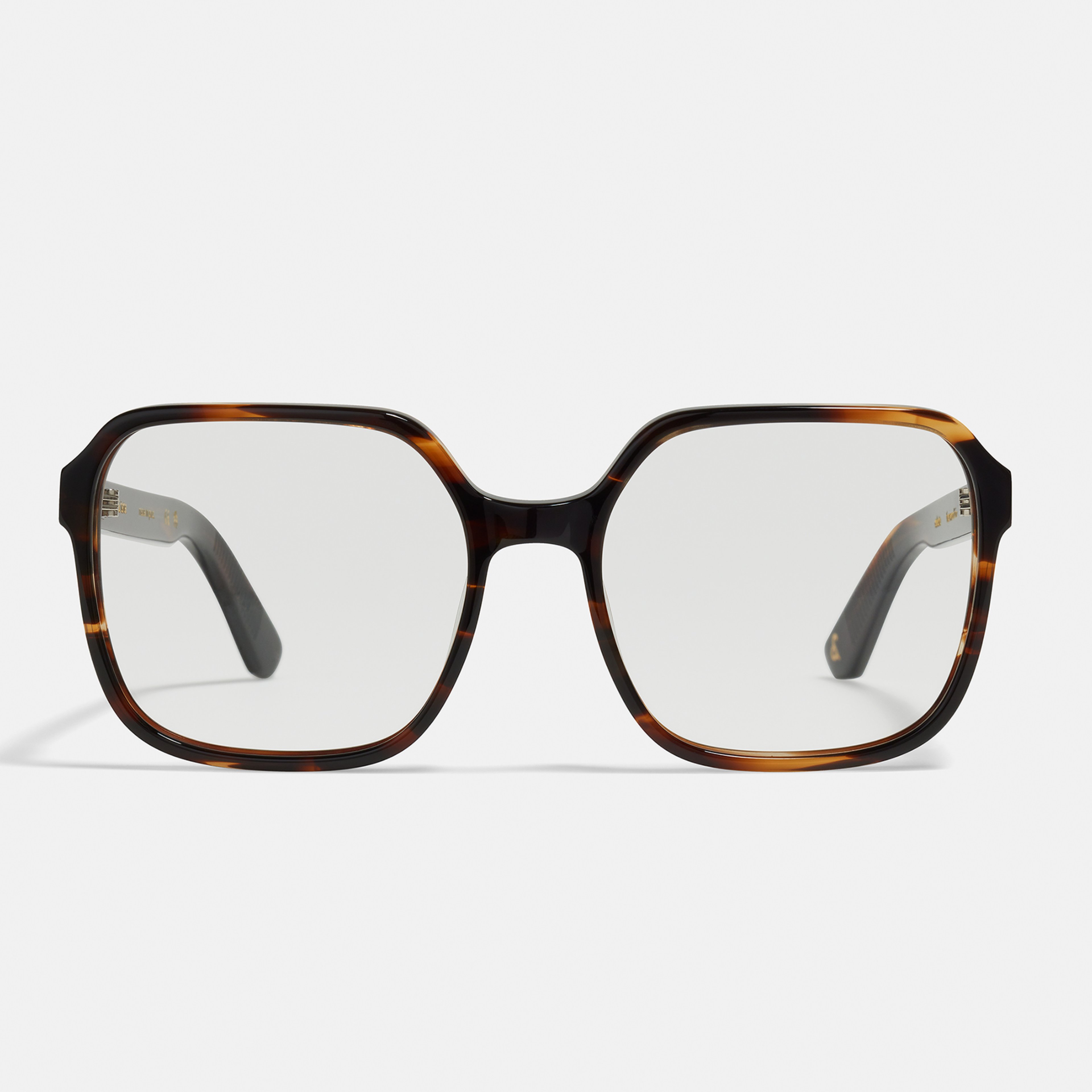 Ace & Tate Glasses | Square Bio acetate in Brown