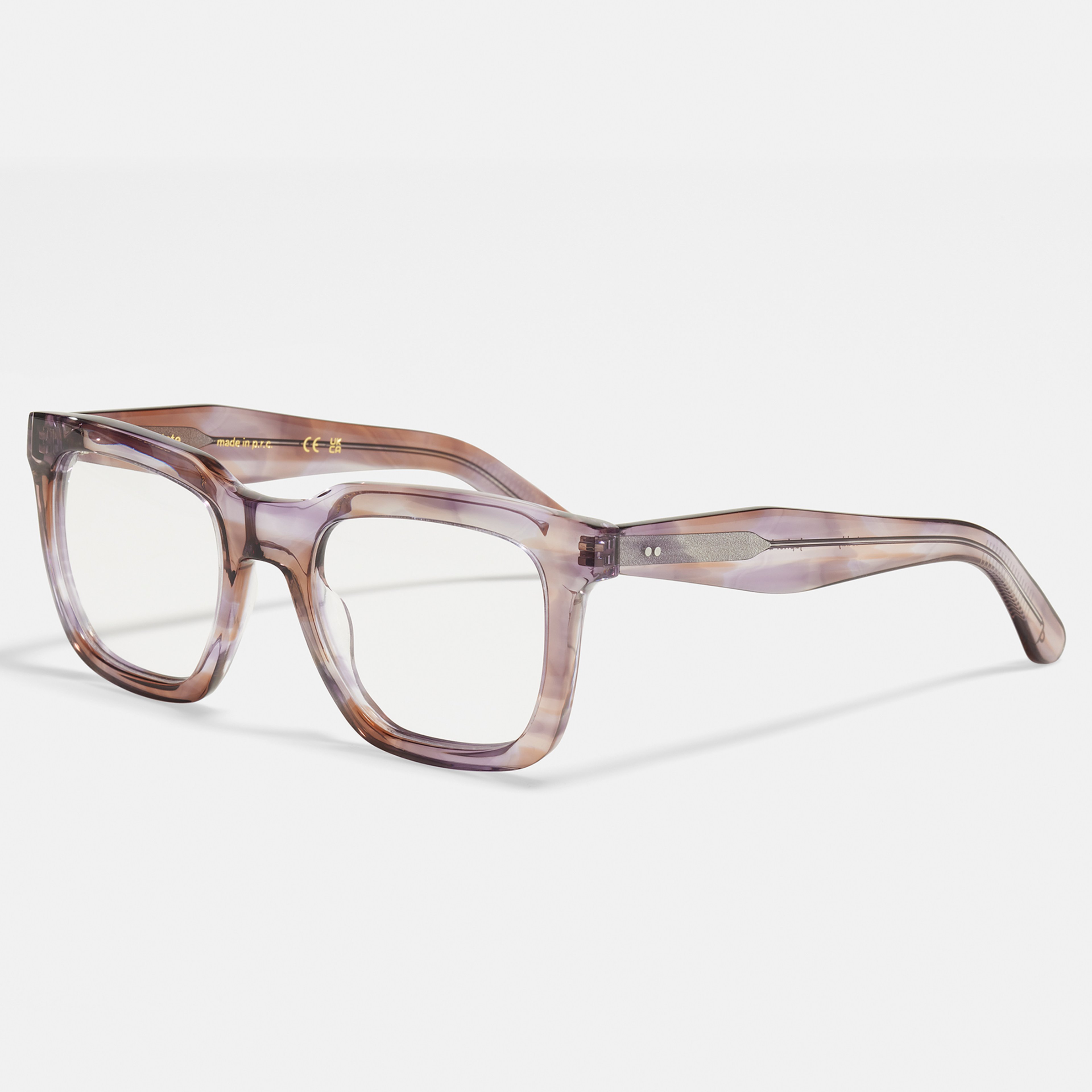 Ace & Tate Glasses | Square Bio acetate in Purple