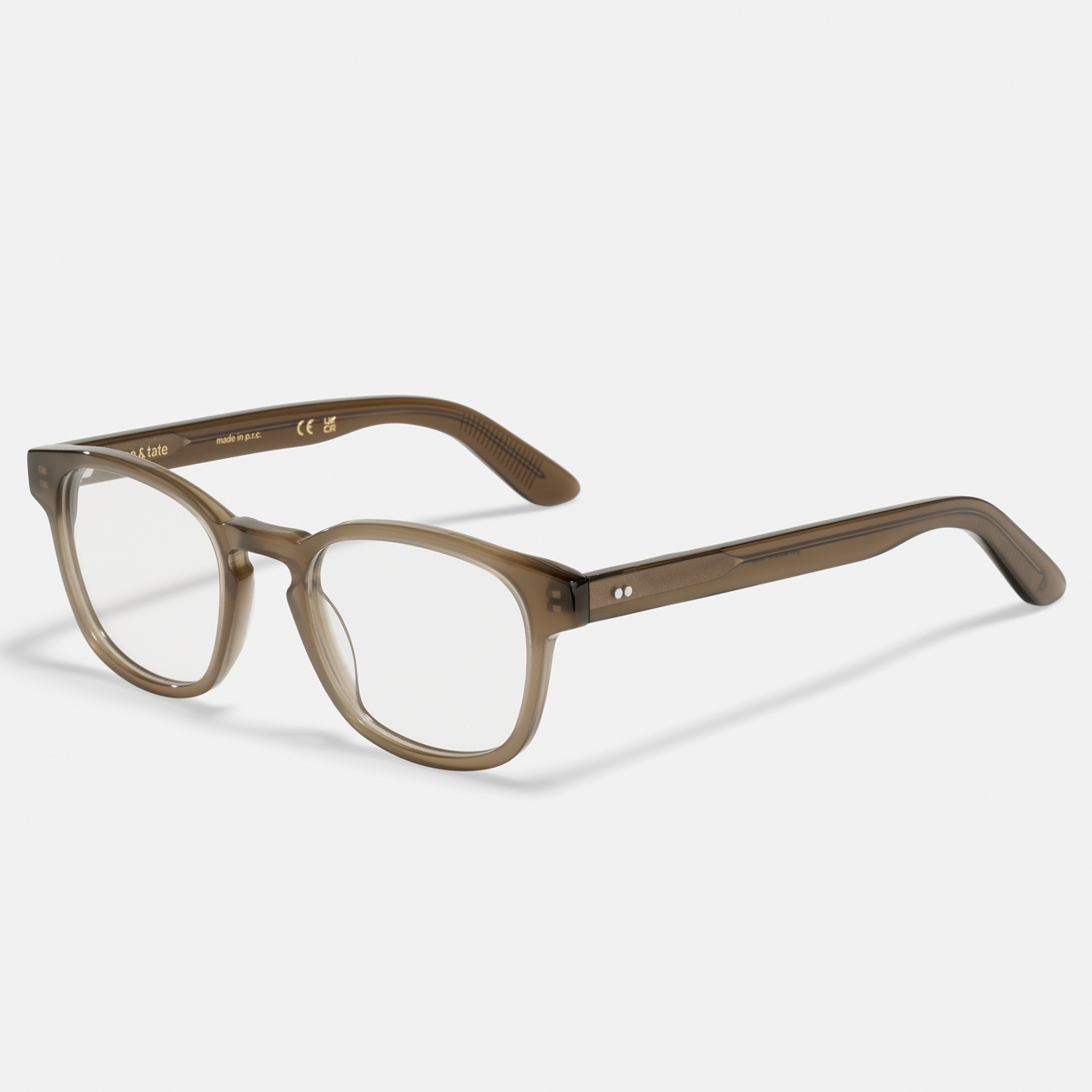 Ace & Tate Glasses | Square Bio acetate in Green