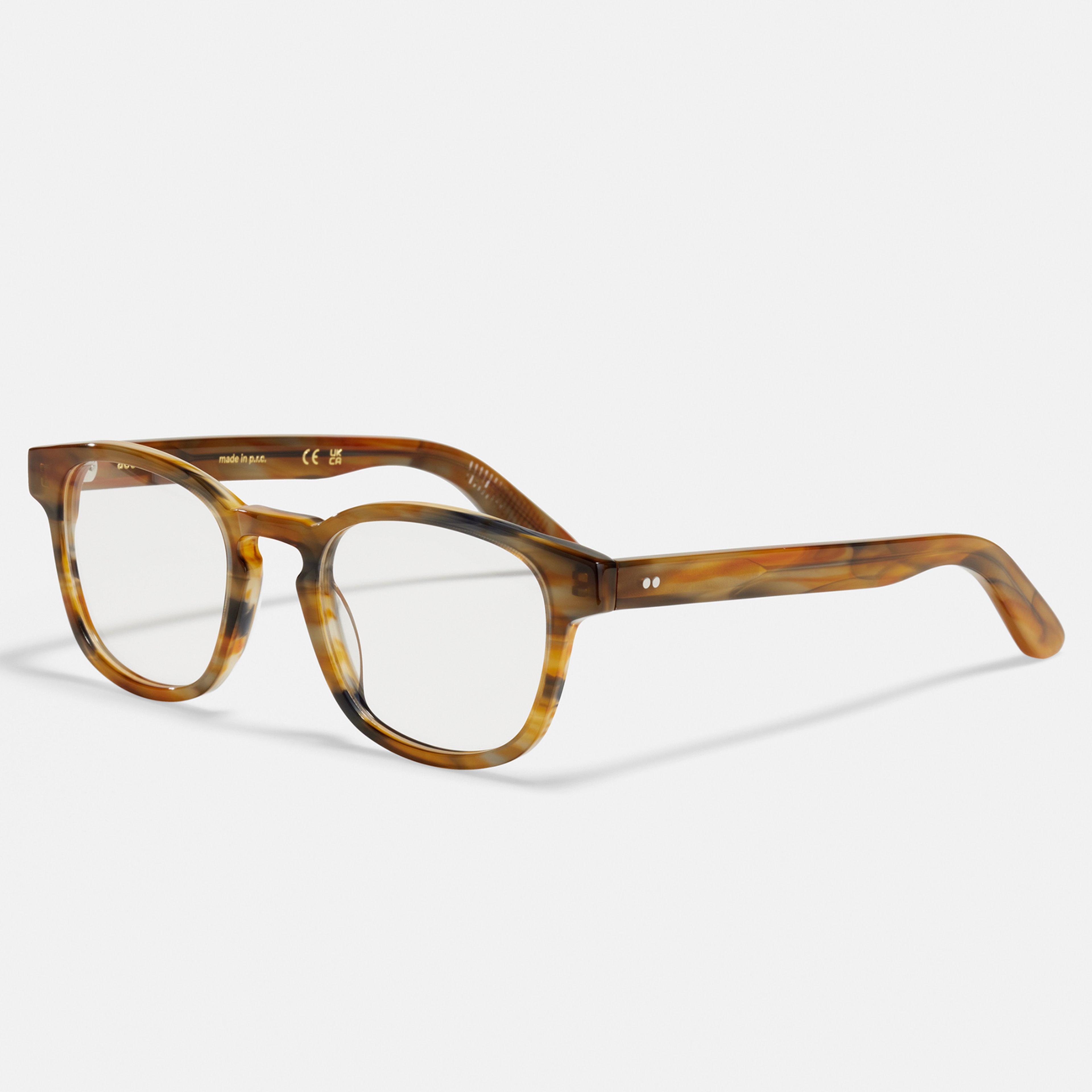 Ace & Tate Glasses | Square Bio acetate in Blue