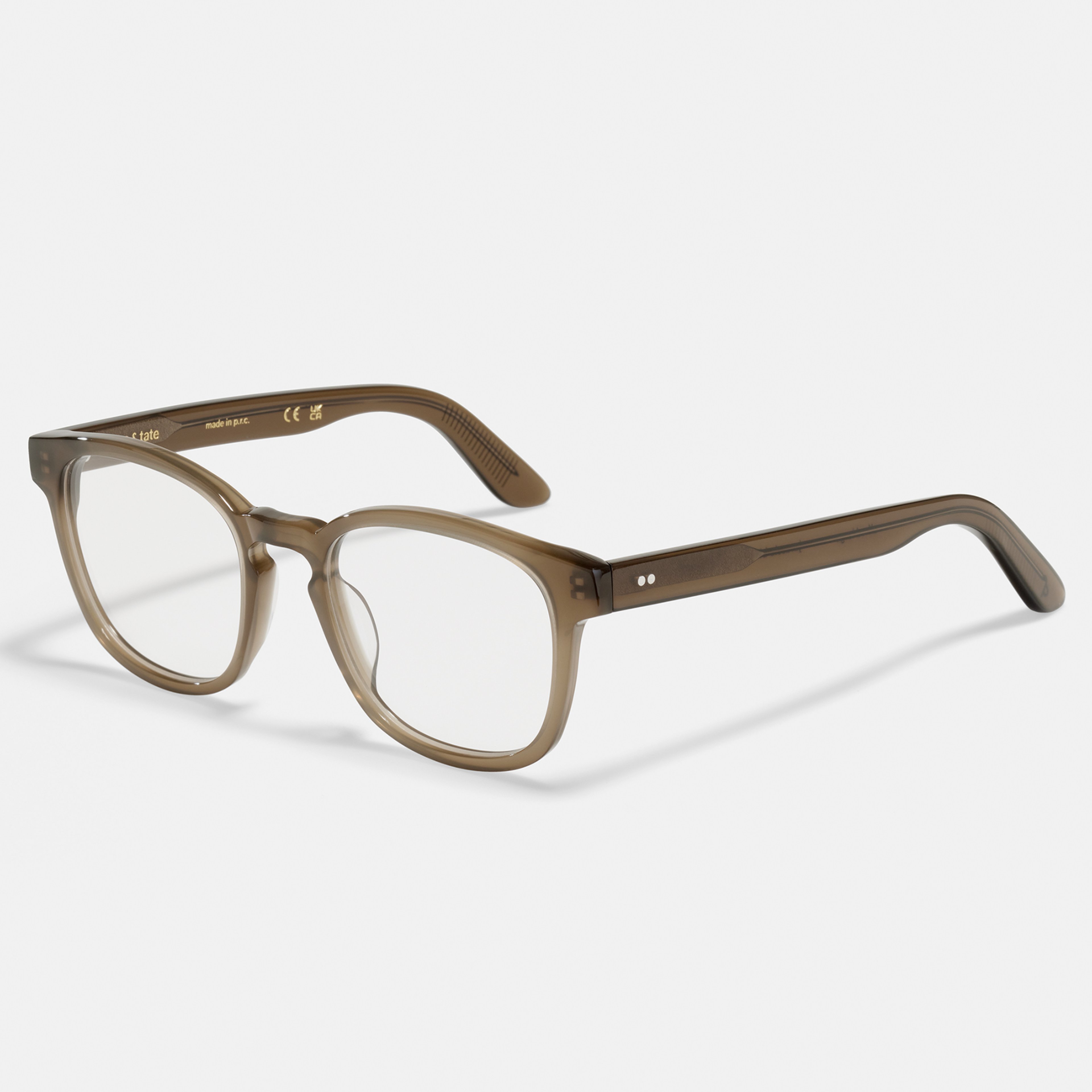 Ace & Tate Glasses | Square Bio acetate in Green