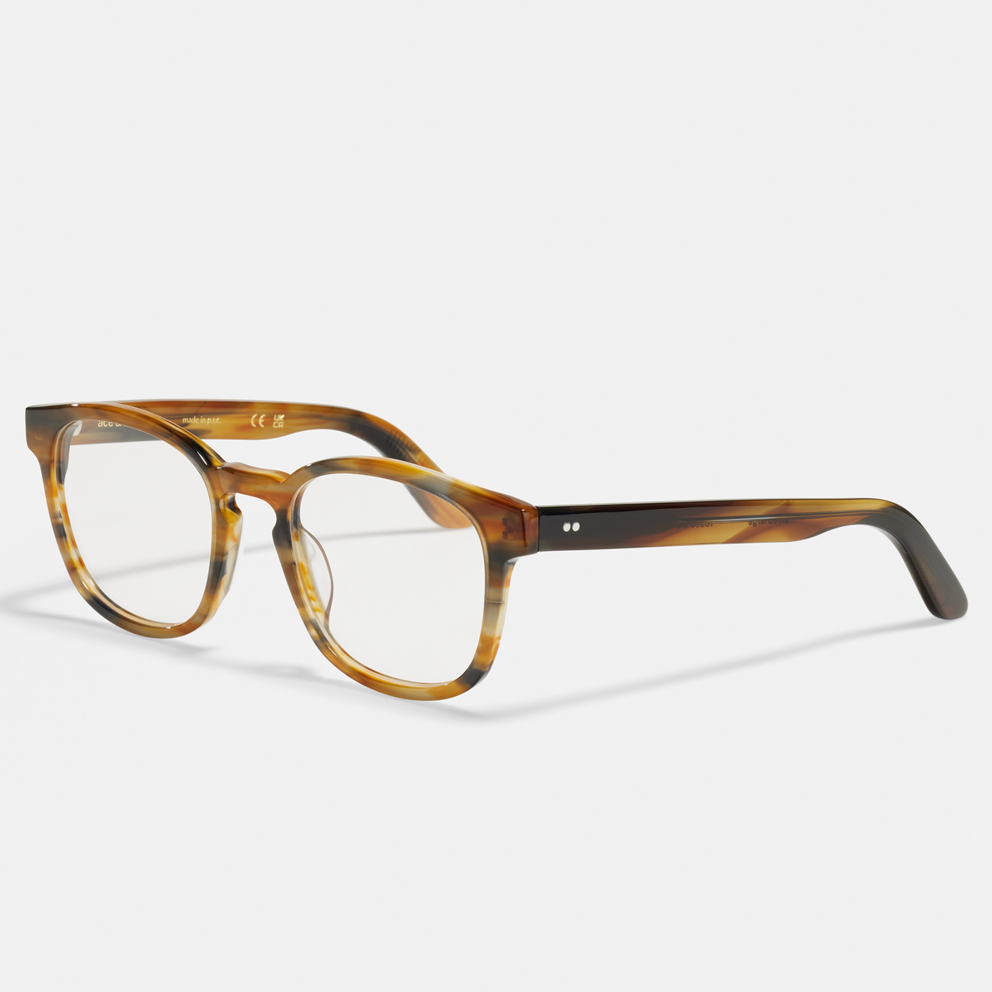 Ace & Tate Glasses | Square Bio acetate in Blue