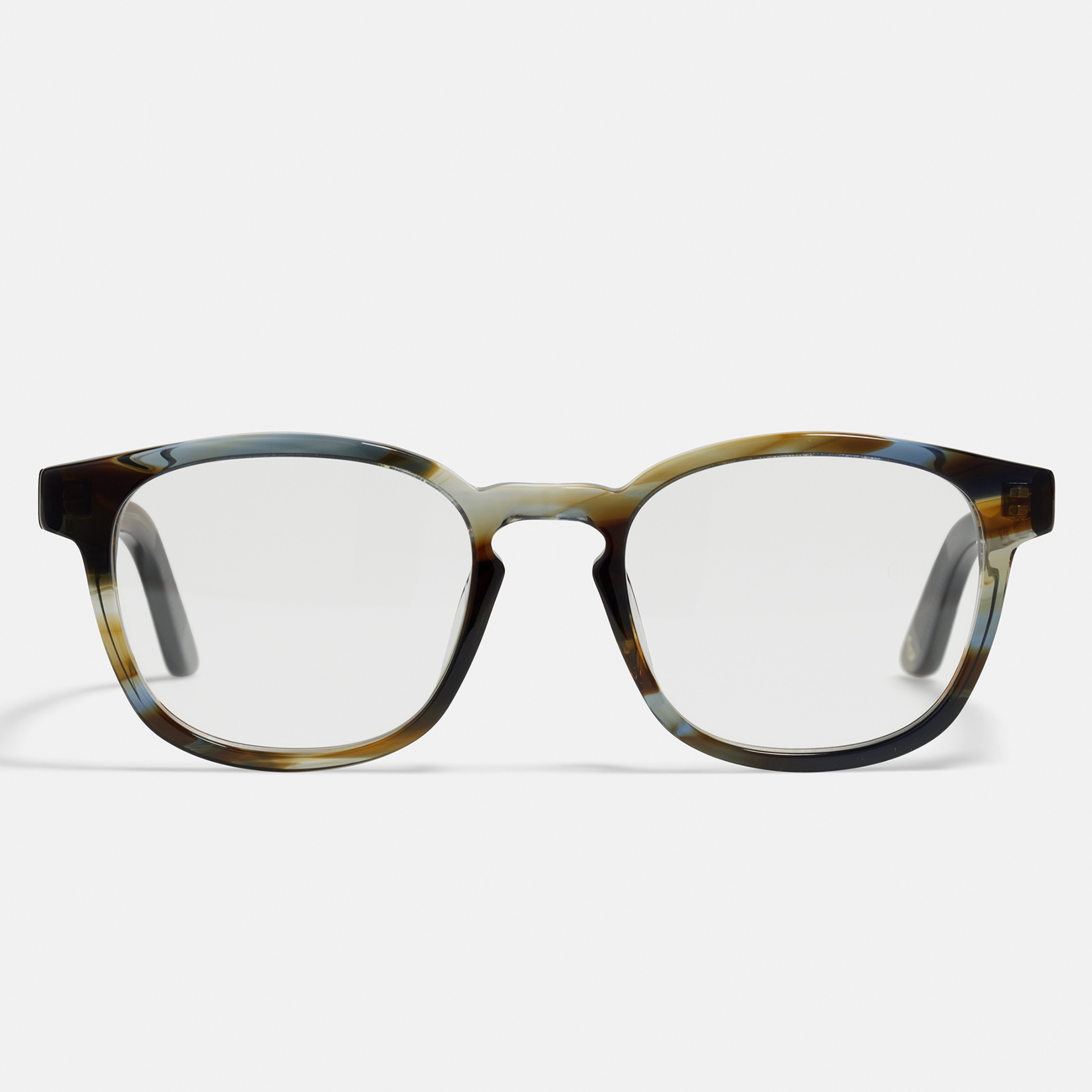 Ace & Tate Glasses | Square Bio acetate in Blue