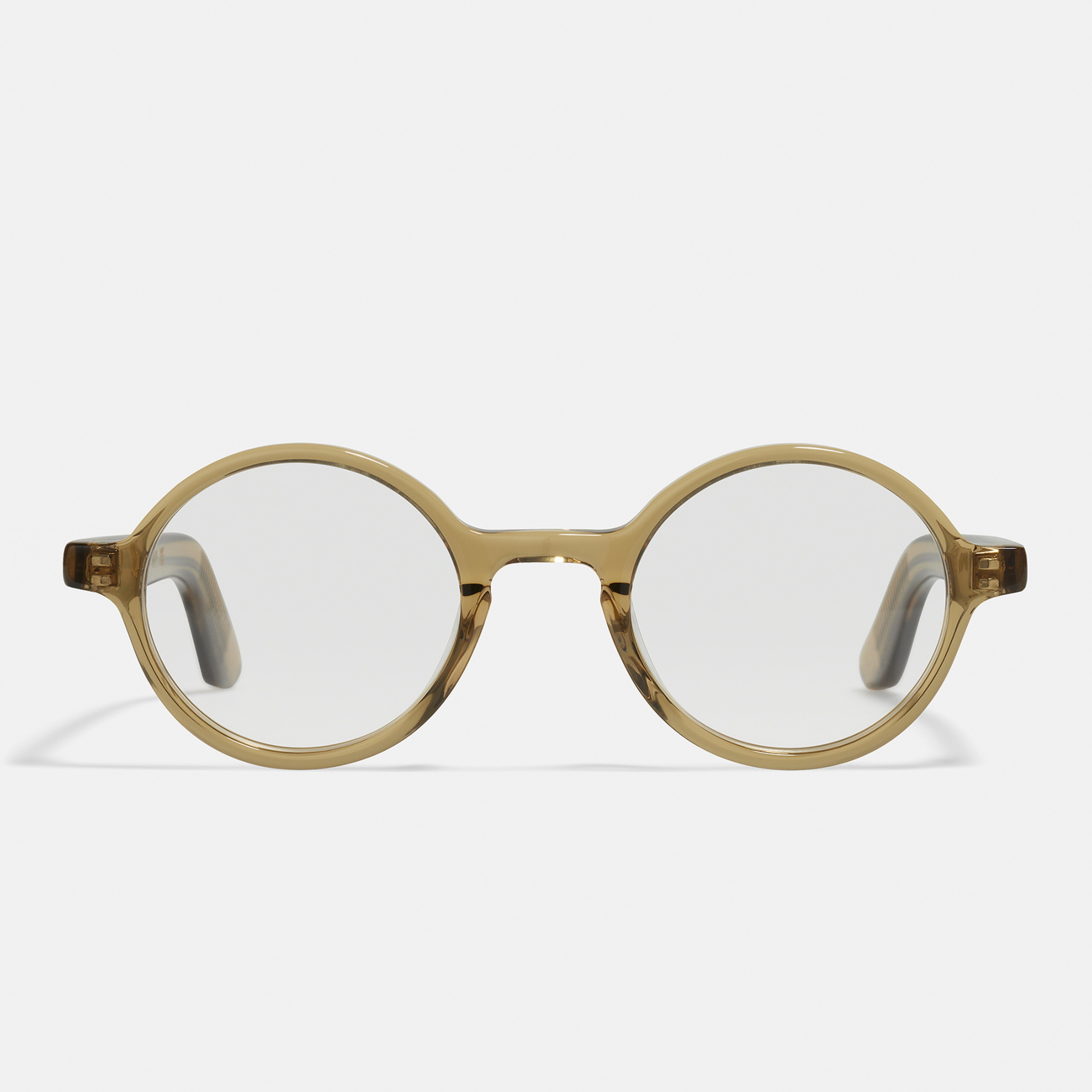 Ace & Tate Glasses | Round Bio acetate in Brown