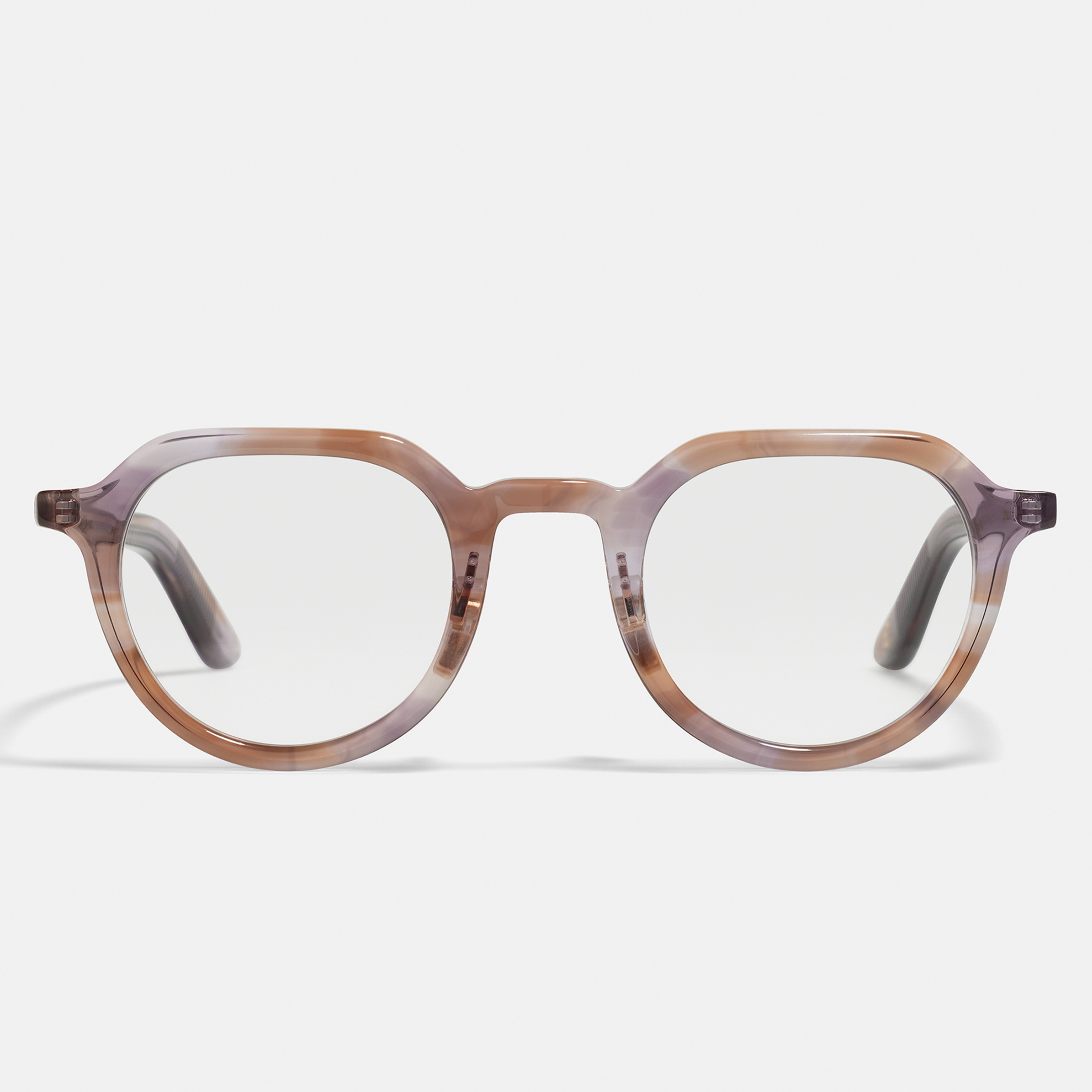 Ace & Tate Glasses | Round Bio acetate in Purple