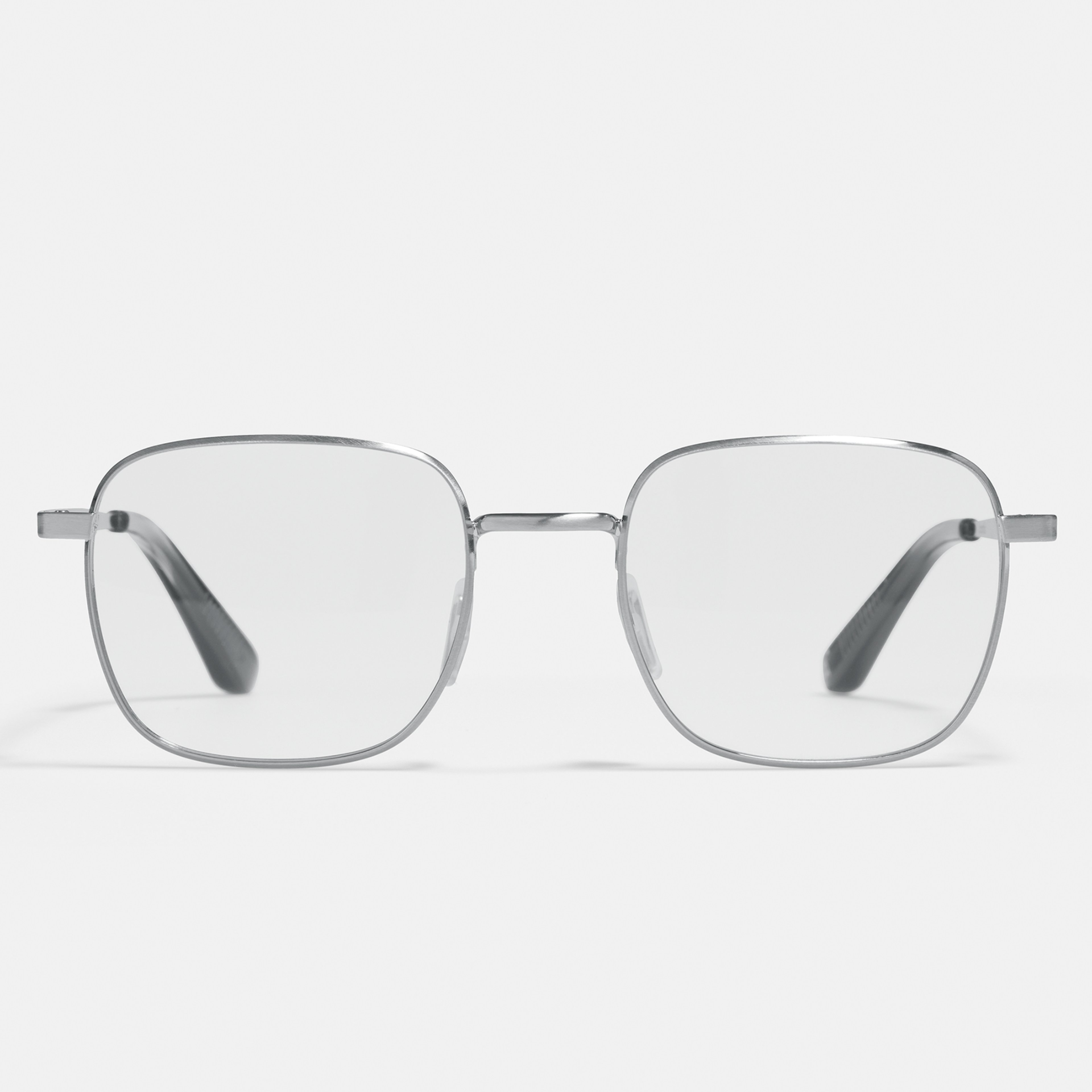 Ace & Tate Glasses | Square Metal in Silver