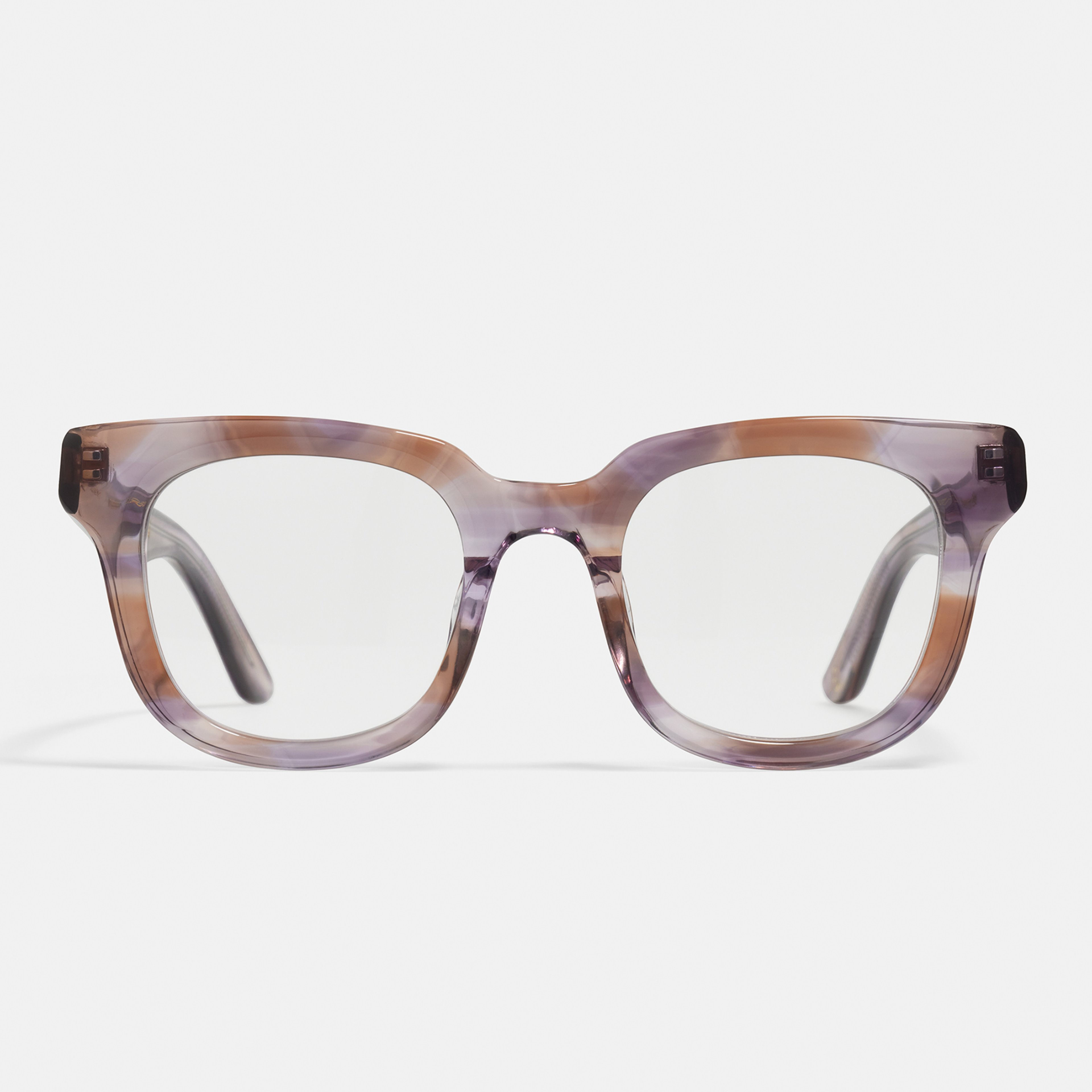 Ace & Tate Glasses | Round Bio acetate in Purple