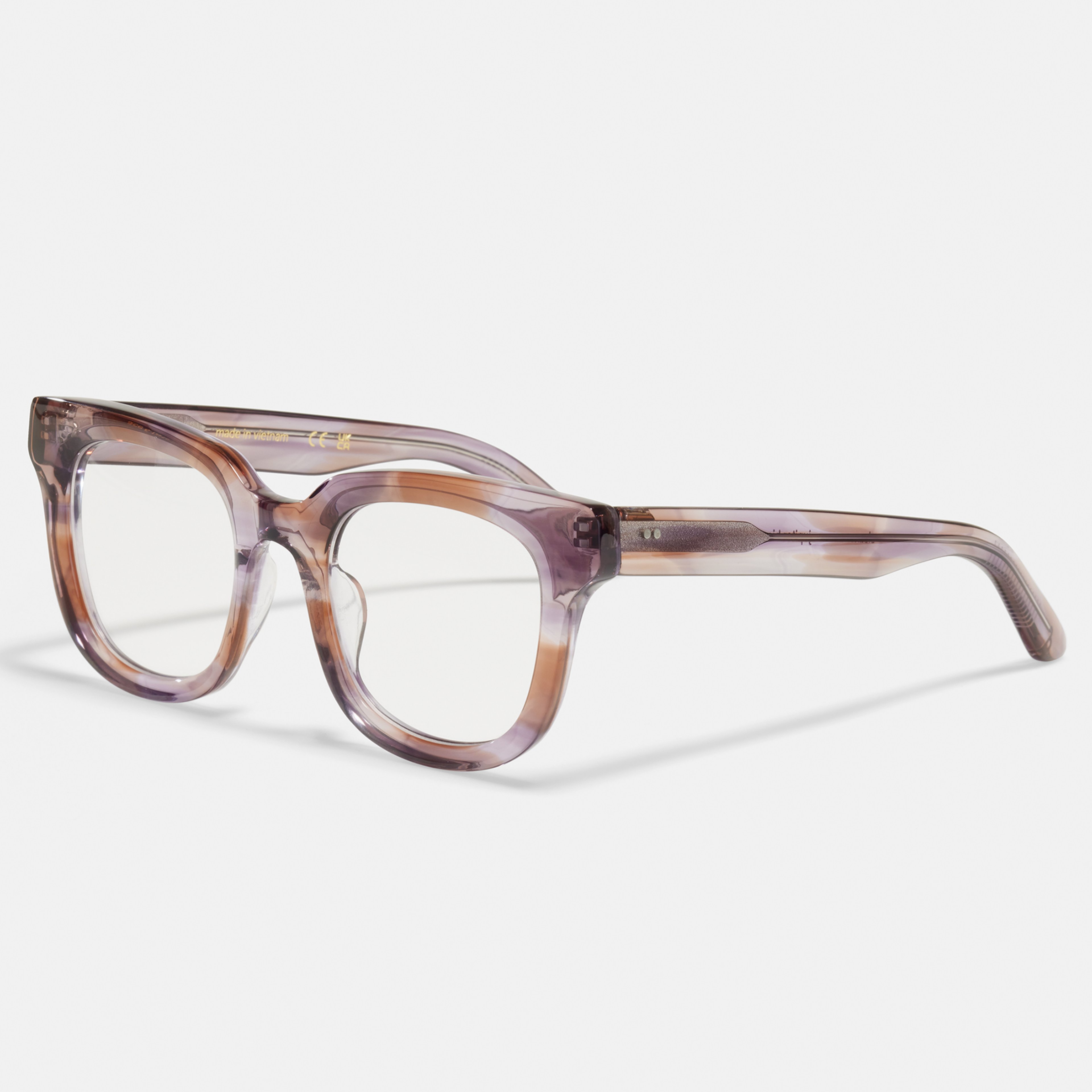 Ace & Tate Glasses | Round Bio acetate in Purple