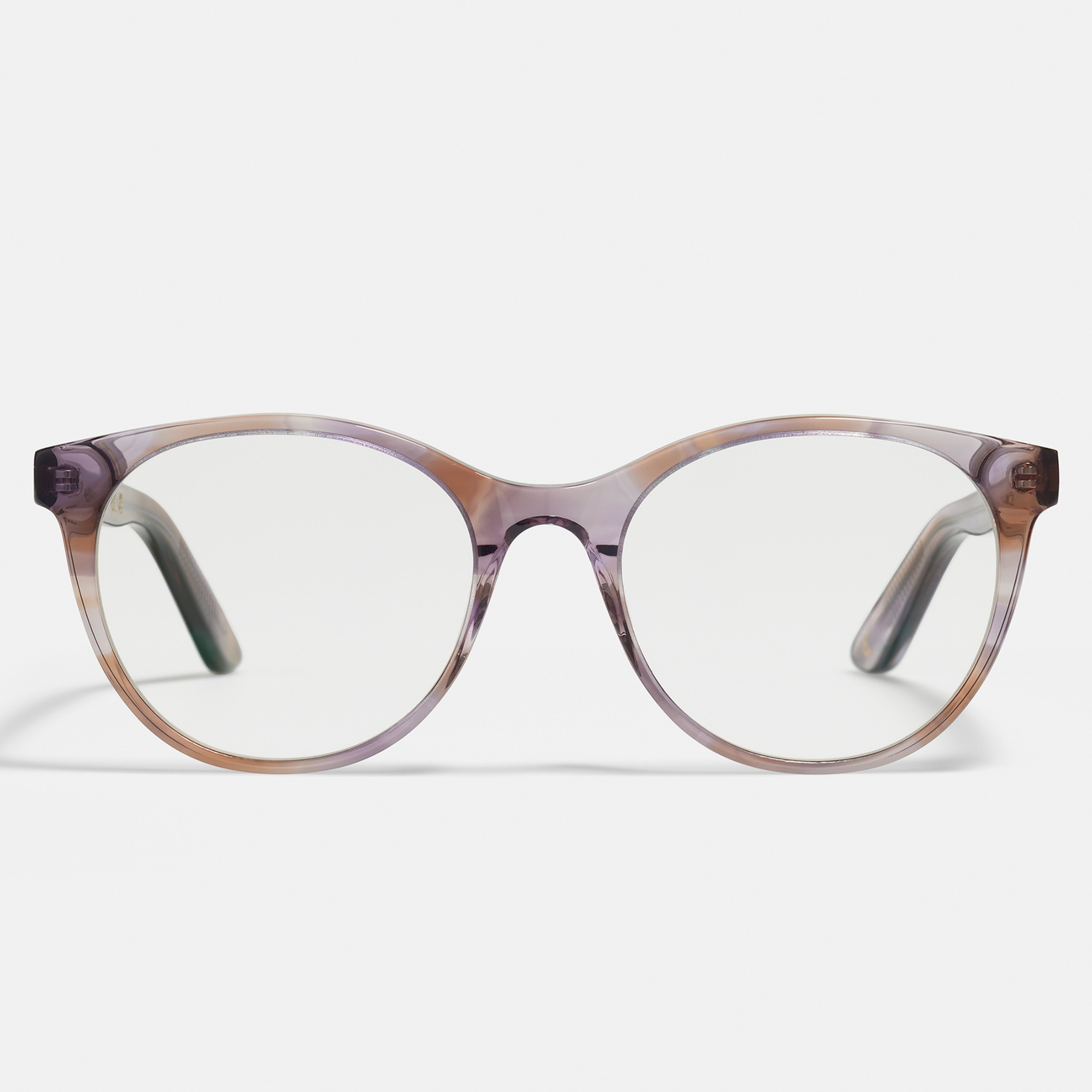 Ace & Tate Glasses | Round Bio acetate in Purple