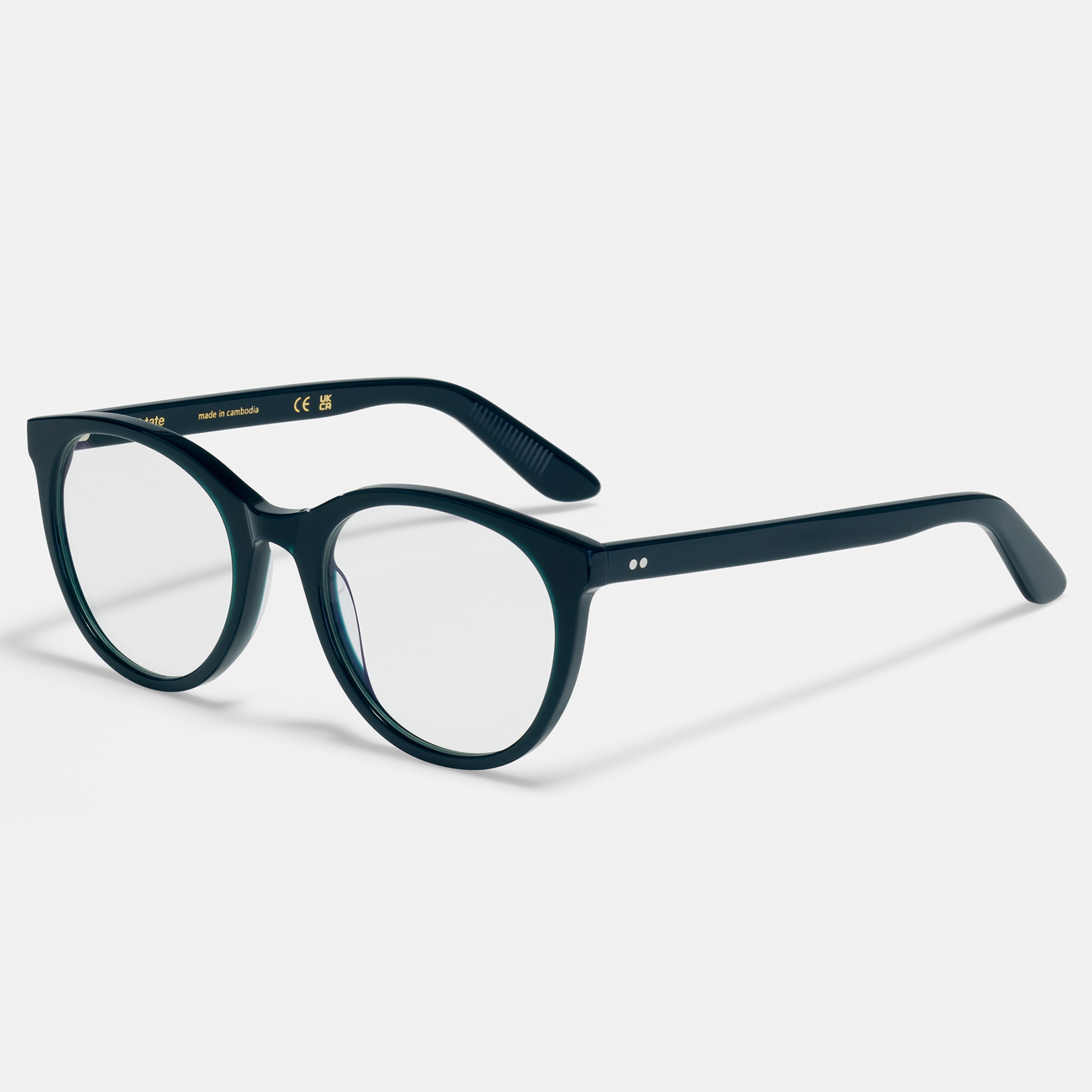 Ace & Tate Glasses | oval Bio acetate in Blue