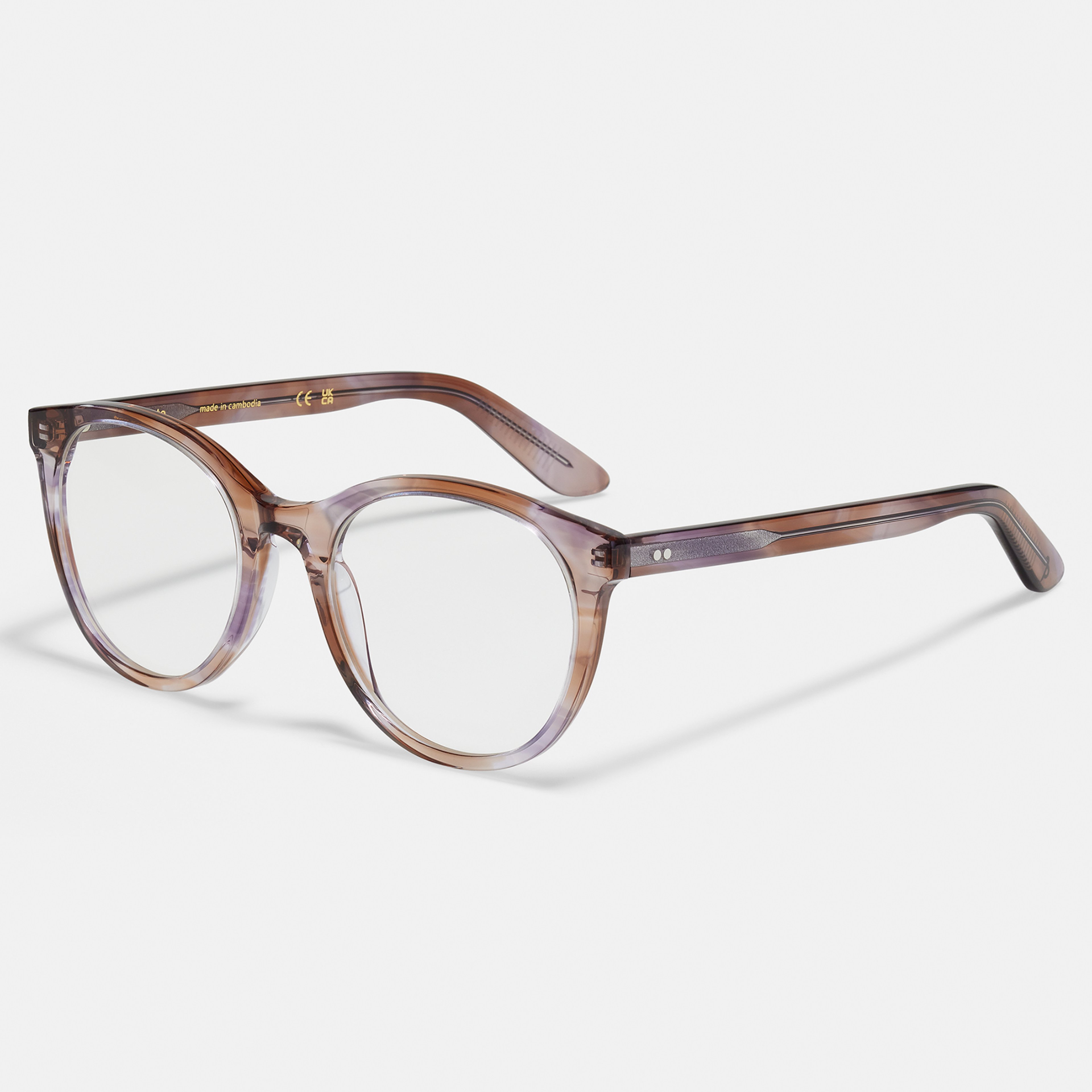 Ace & Tate Brillen | oval Bio-Acetat in Violett