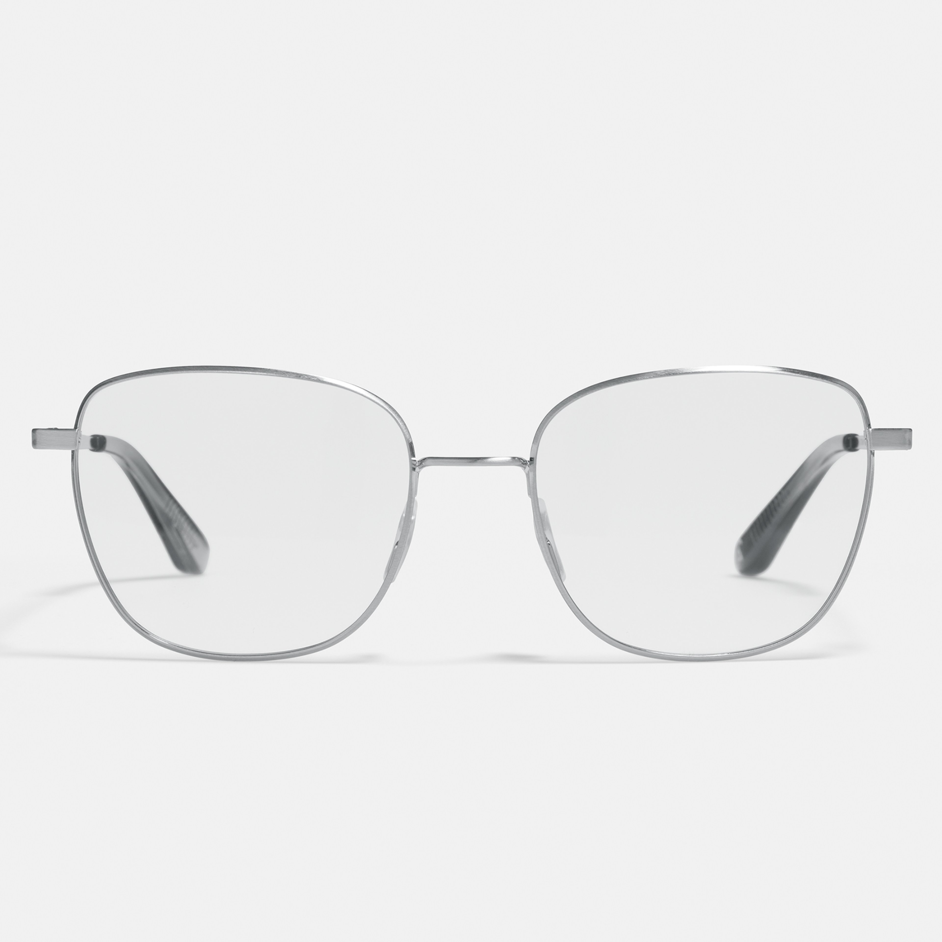 Ace & Tate Glasses | Square Metal in Silver