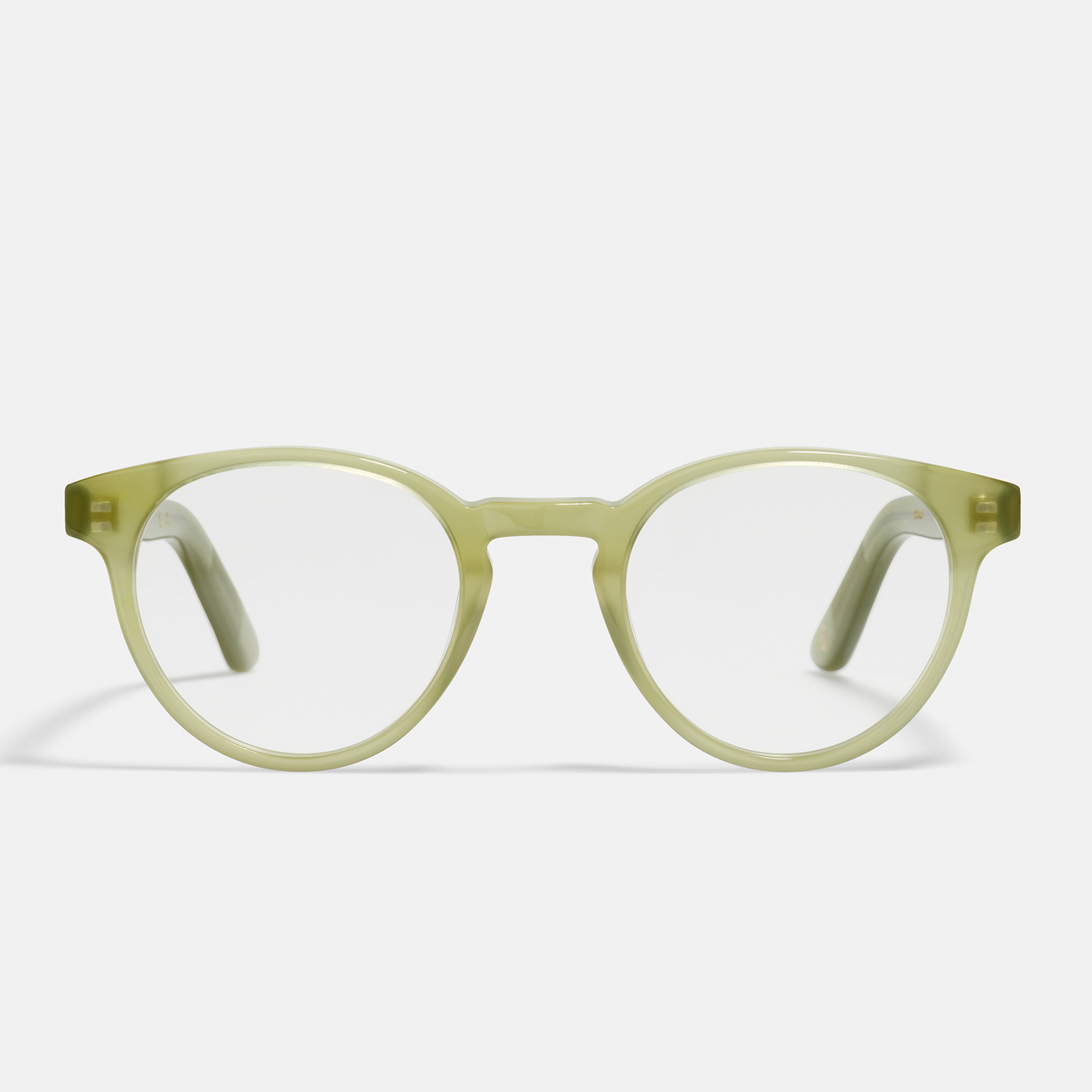 Ace & Tate Glasses | Round Bio acetate in Green