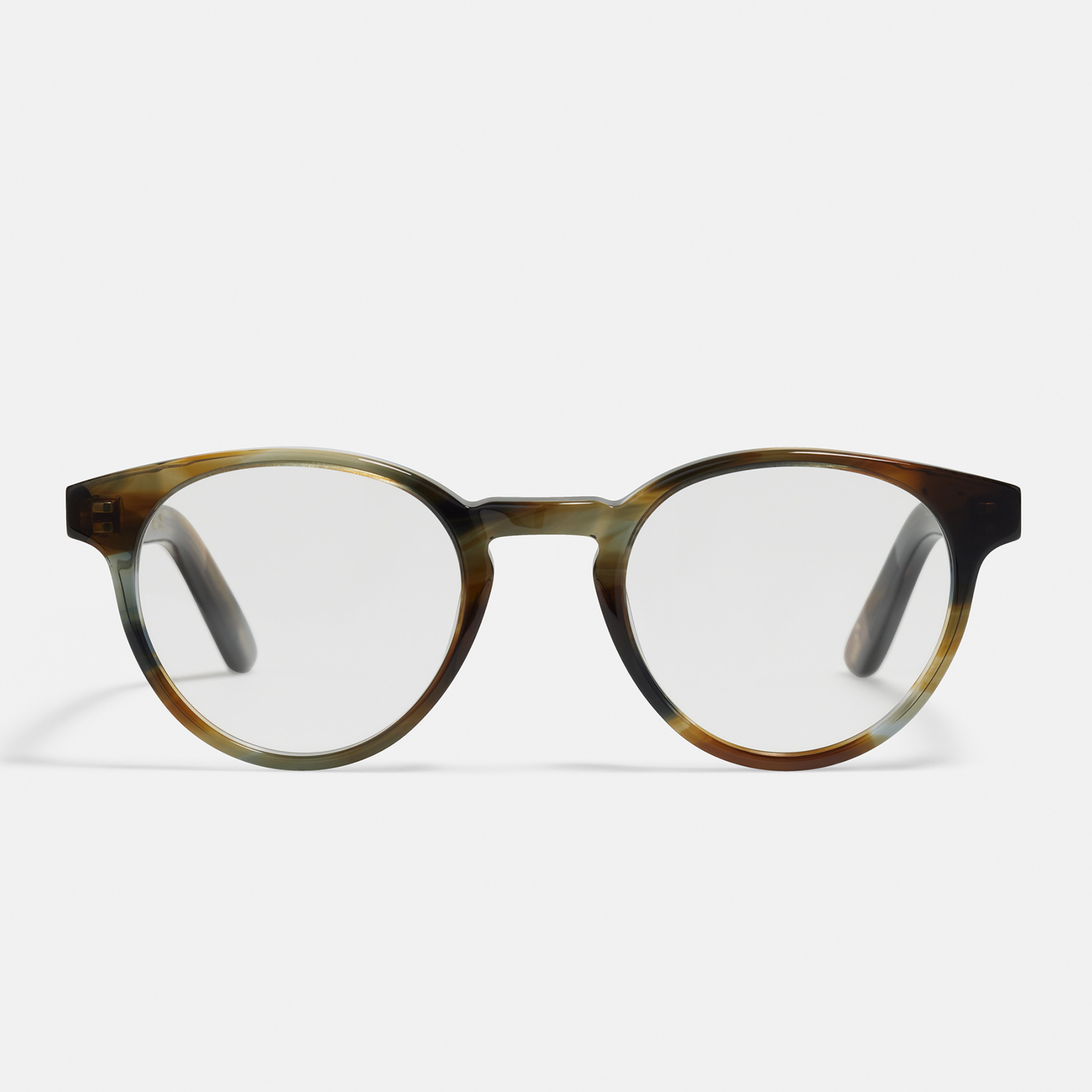 Ace & Tate Glasses | Round Bio acetate in Blue