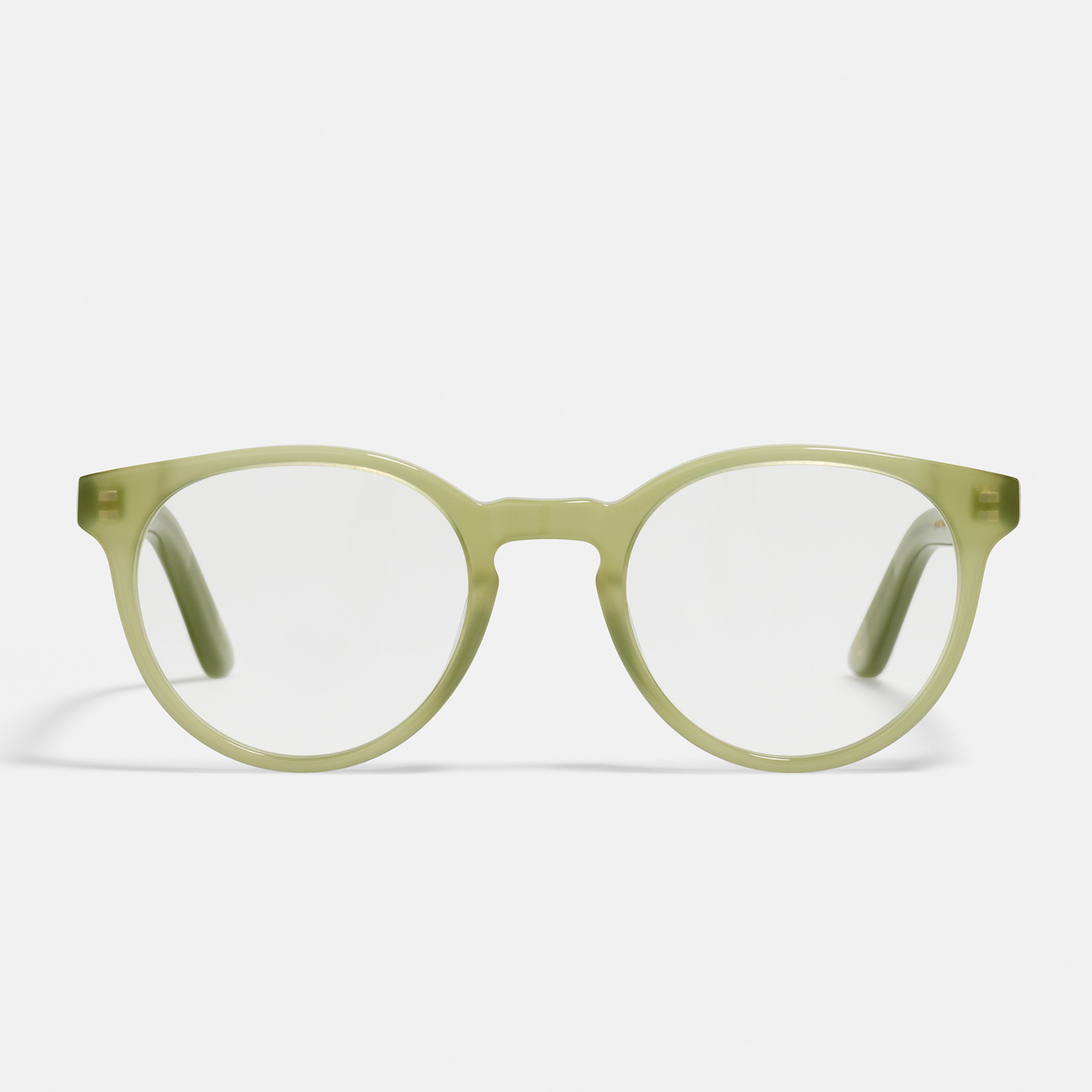 Ace & Tate Glasses | Round Bio acetate in Green