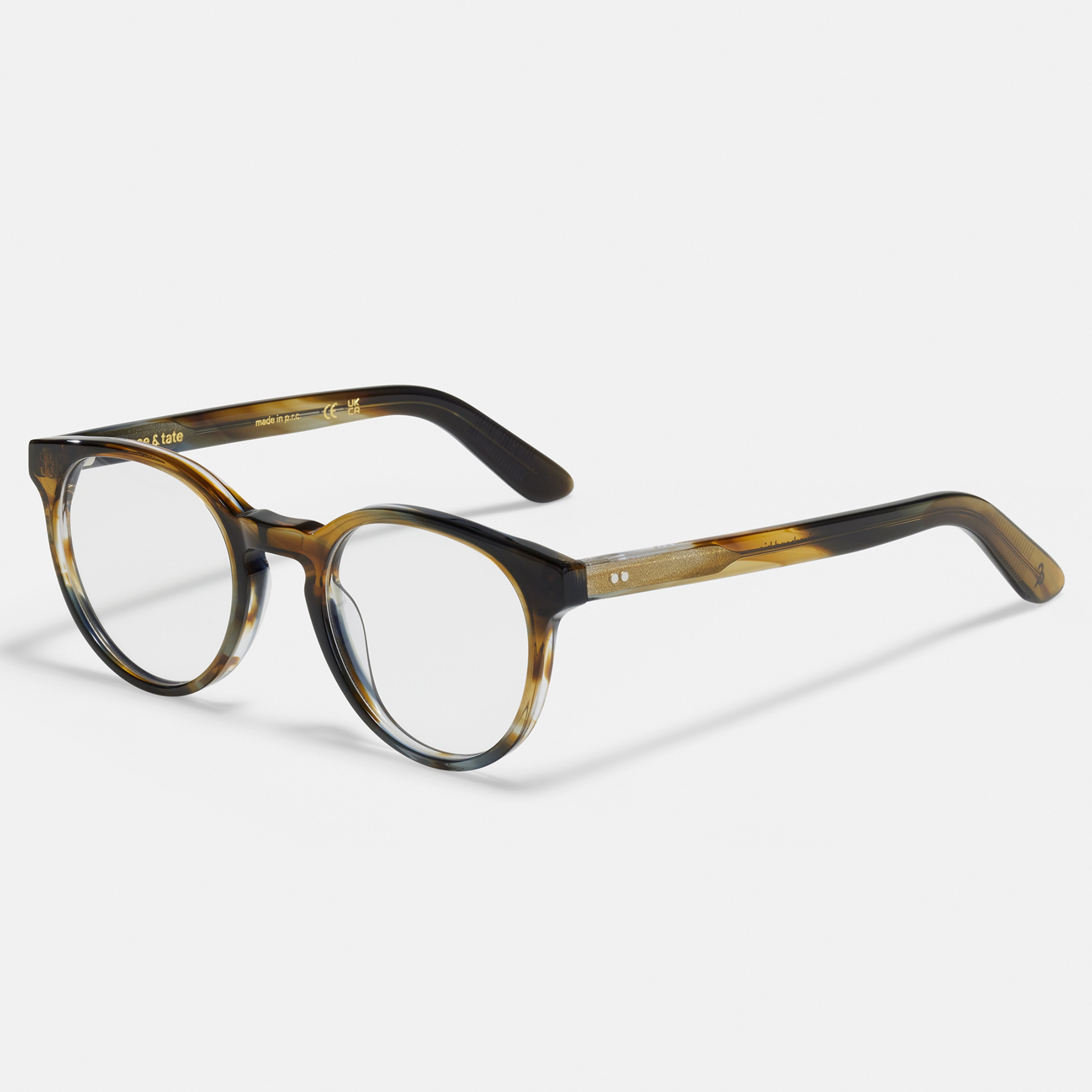 Ace & Tate Brillen | Rund Bio-Acetat in Blau