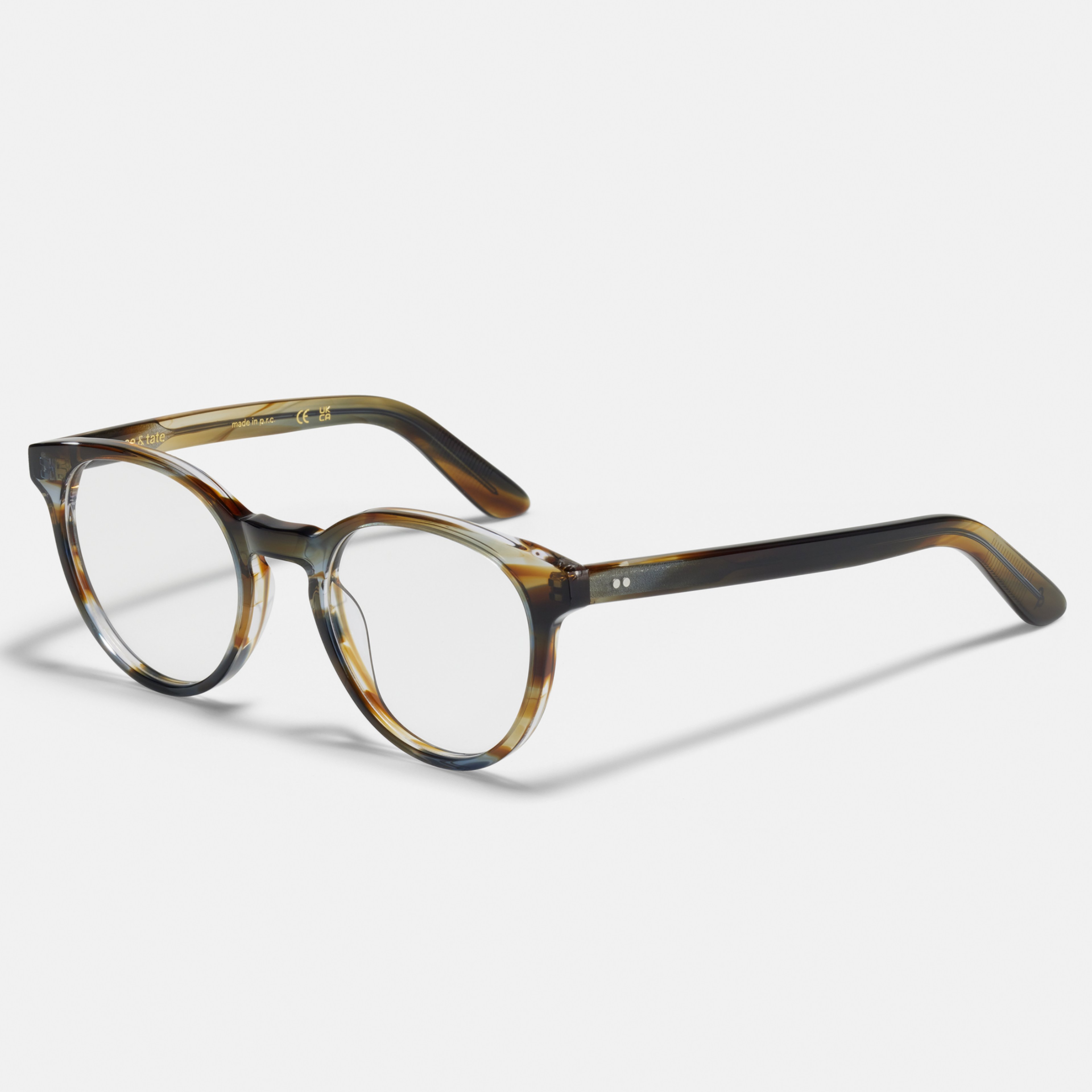 Ace & Tate Brillen | Rund Bio-Acetat in Blau