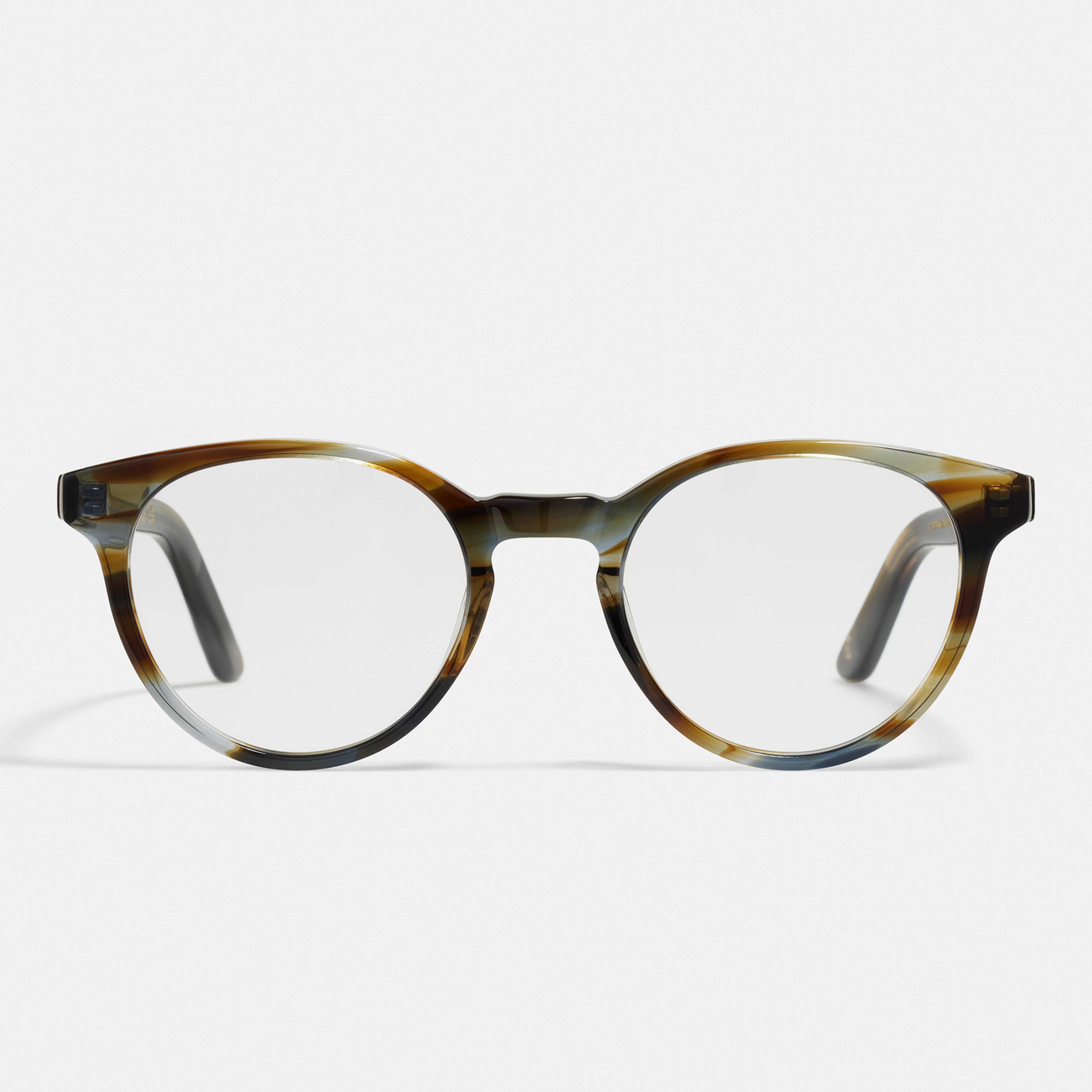 Ace & Tate Glasses | Round Bio acetate in Blue