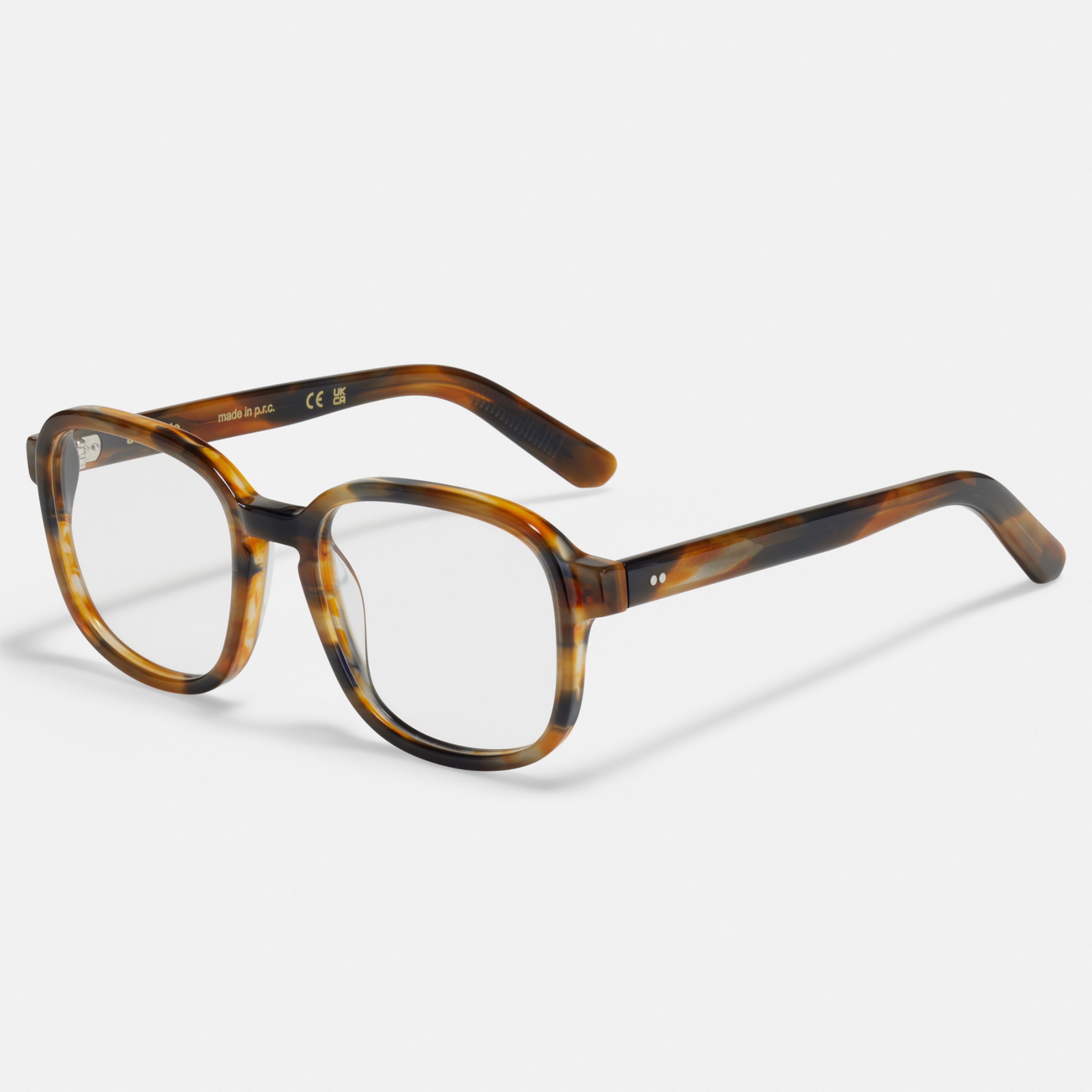 Ace & Tate Glasses | Square Bio acetate in Blue