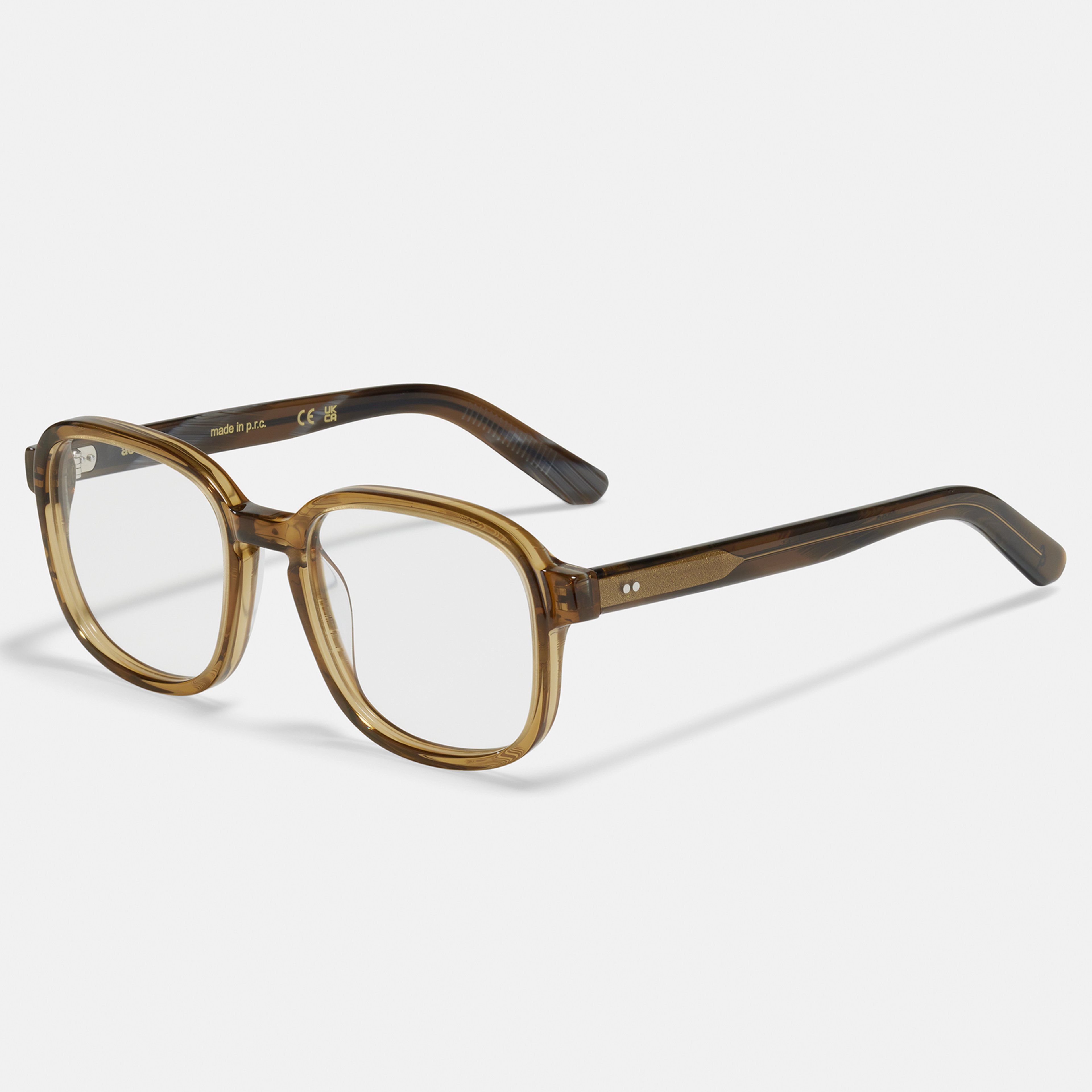 Ace & Tate Glasses | Square Bio acetate in Brown