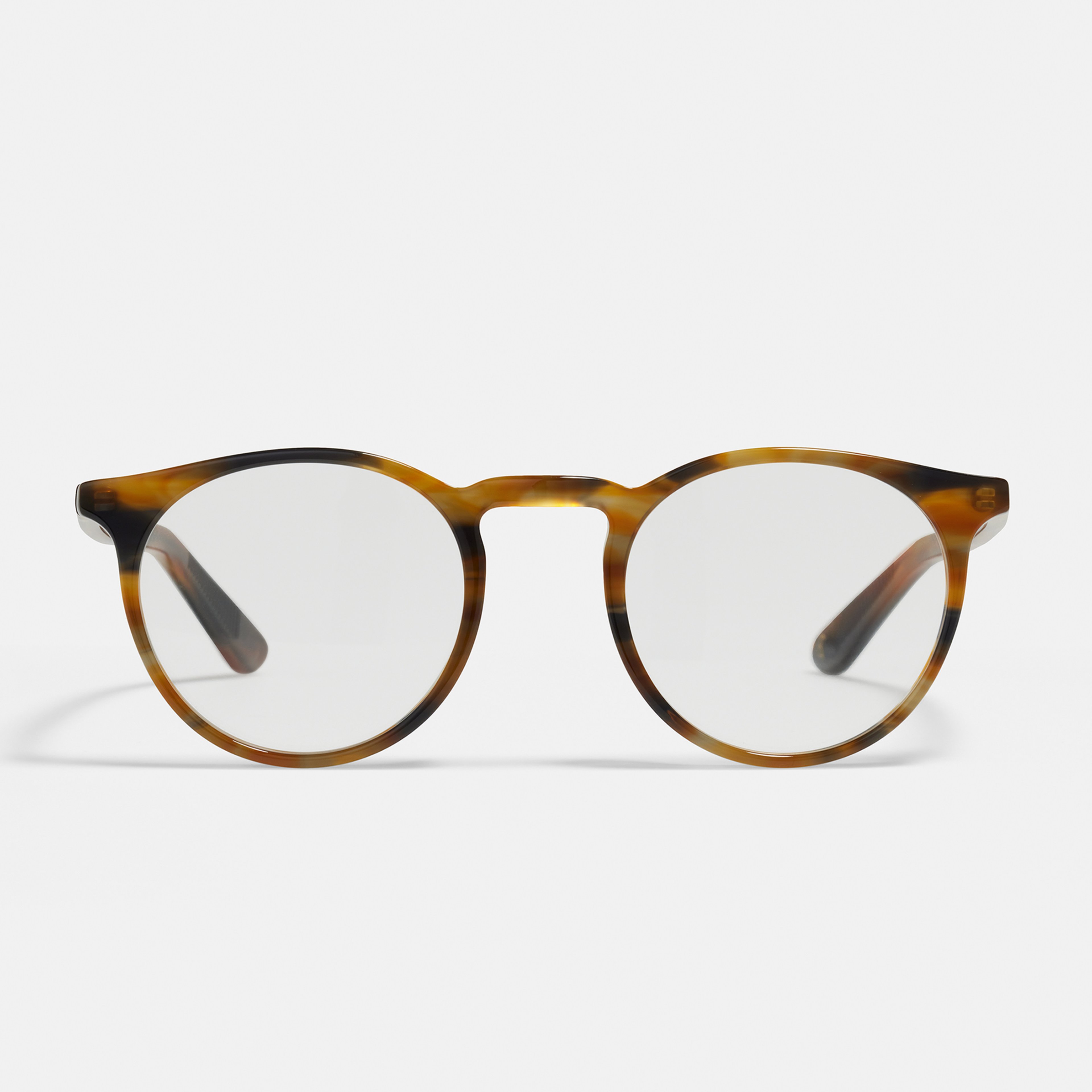 Ace & Tate Glasses | Round Bio acetate in Blue