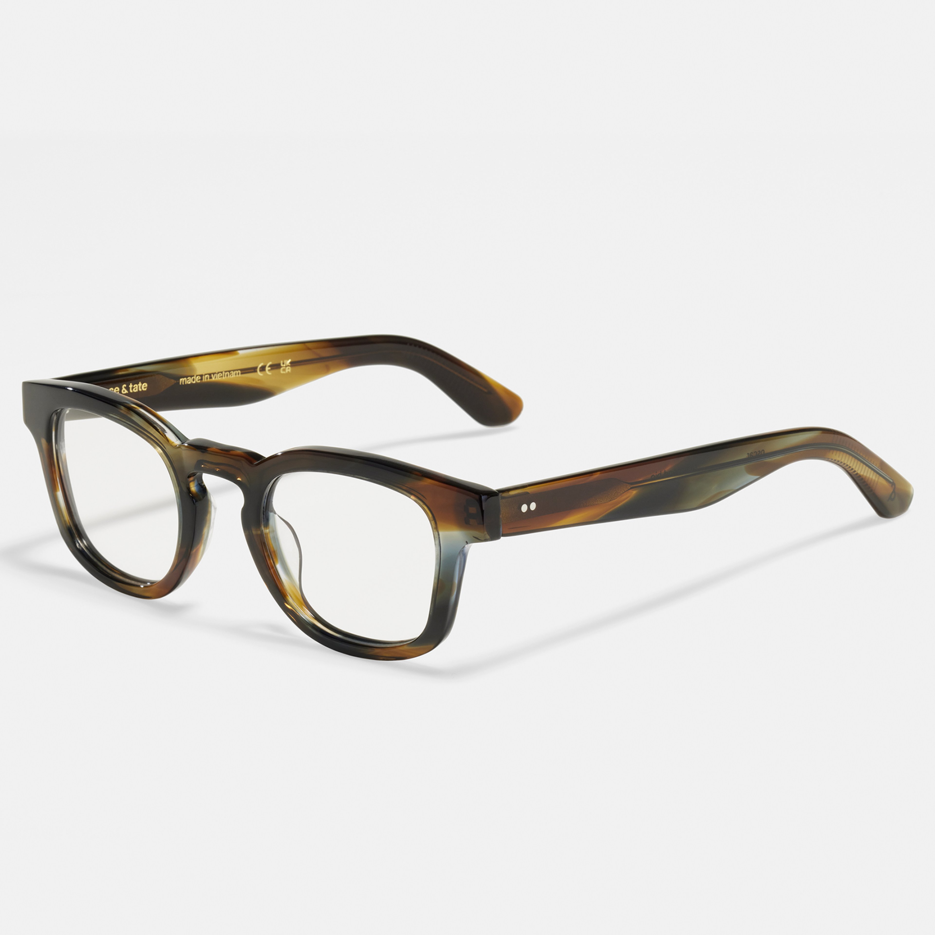 Ace & Tate Brillen | Rund Acetat in Blau
