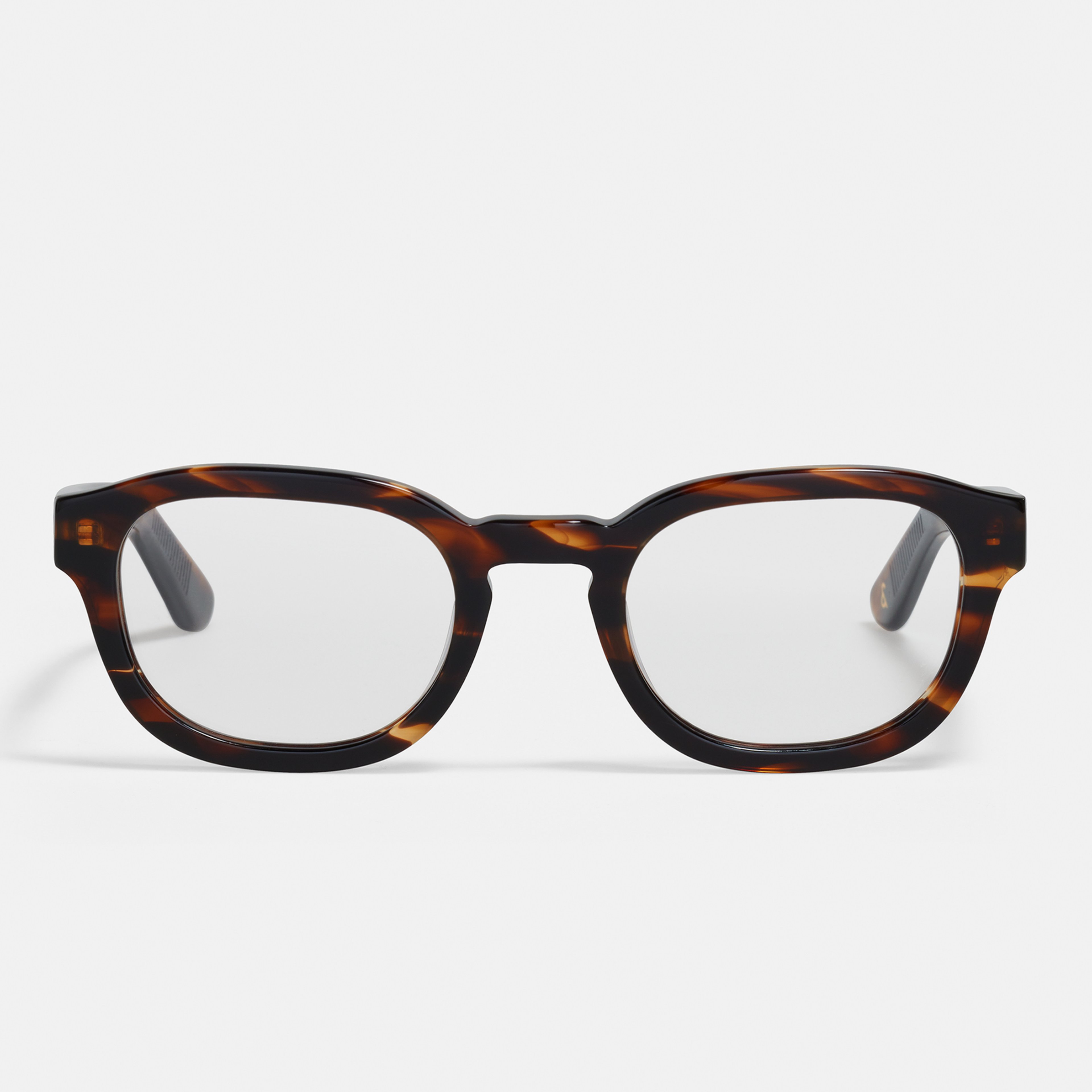 Ace & Tate Glasses | Round Acetate in Brown