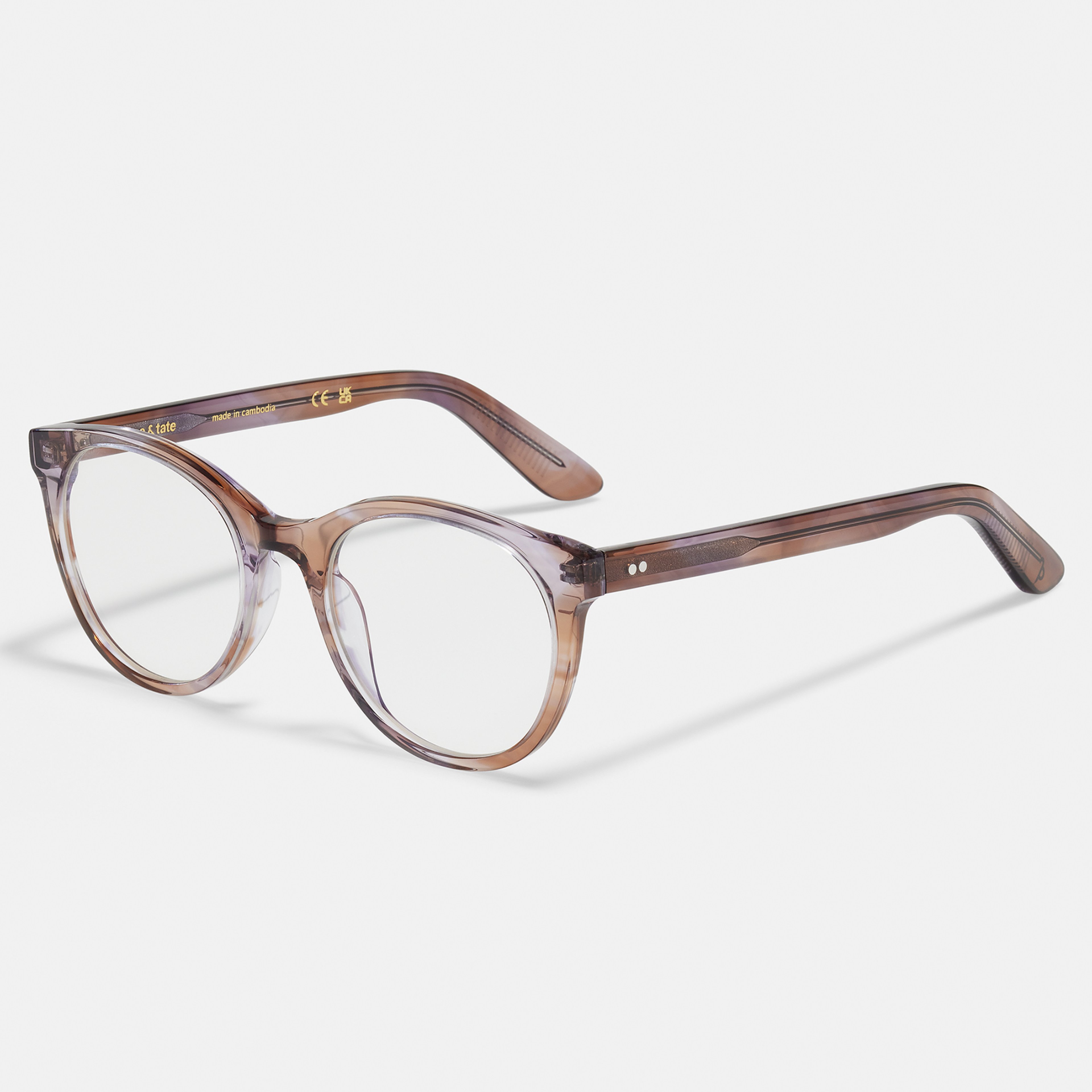 Ace & Tate Brillen | oval Bio-Acetat in Violett