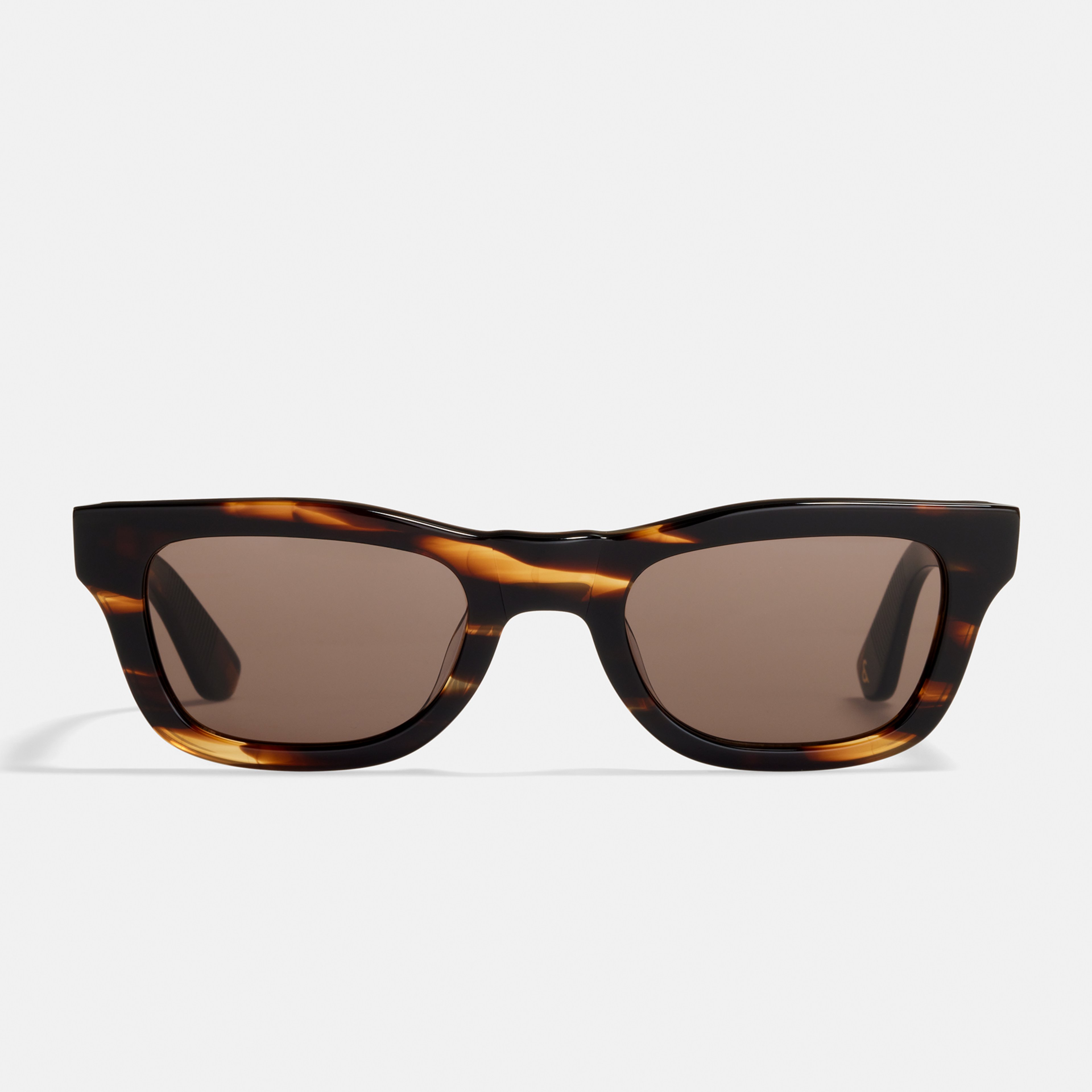 Ace & Tate Sunglasses | Rectangle Acetate in Brown, Orange