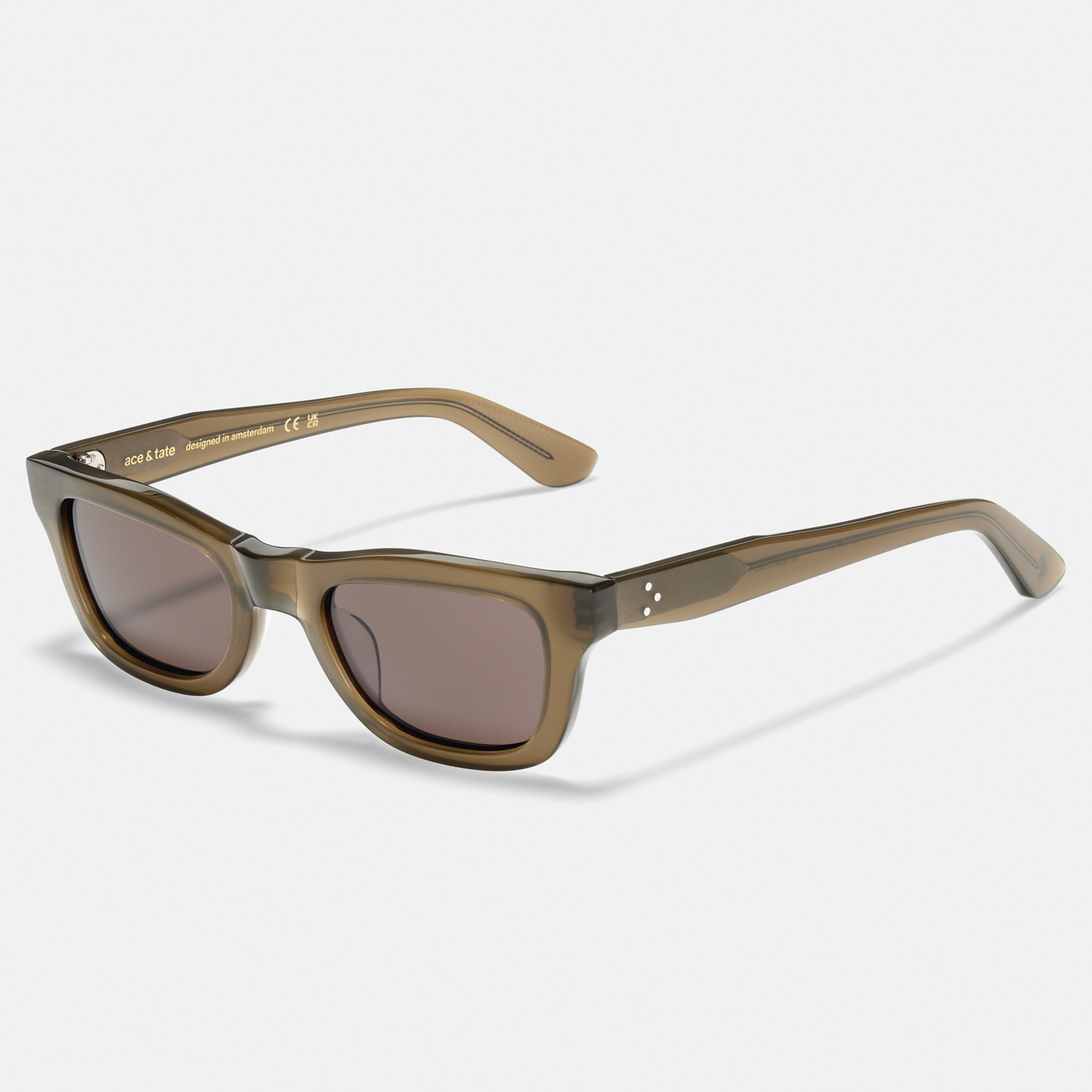 Ace & Tate Sunglasses | Rectangle Acetate in Green