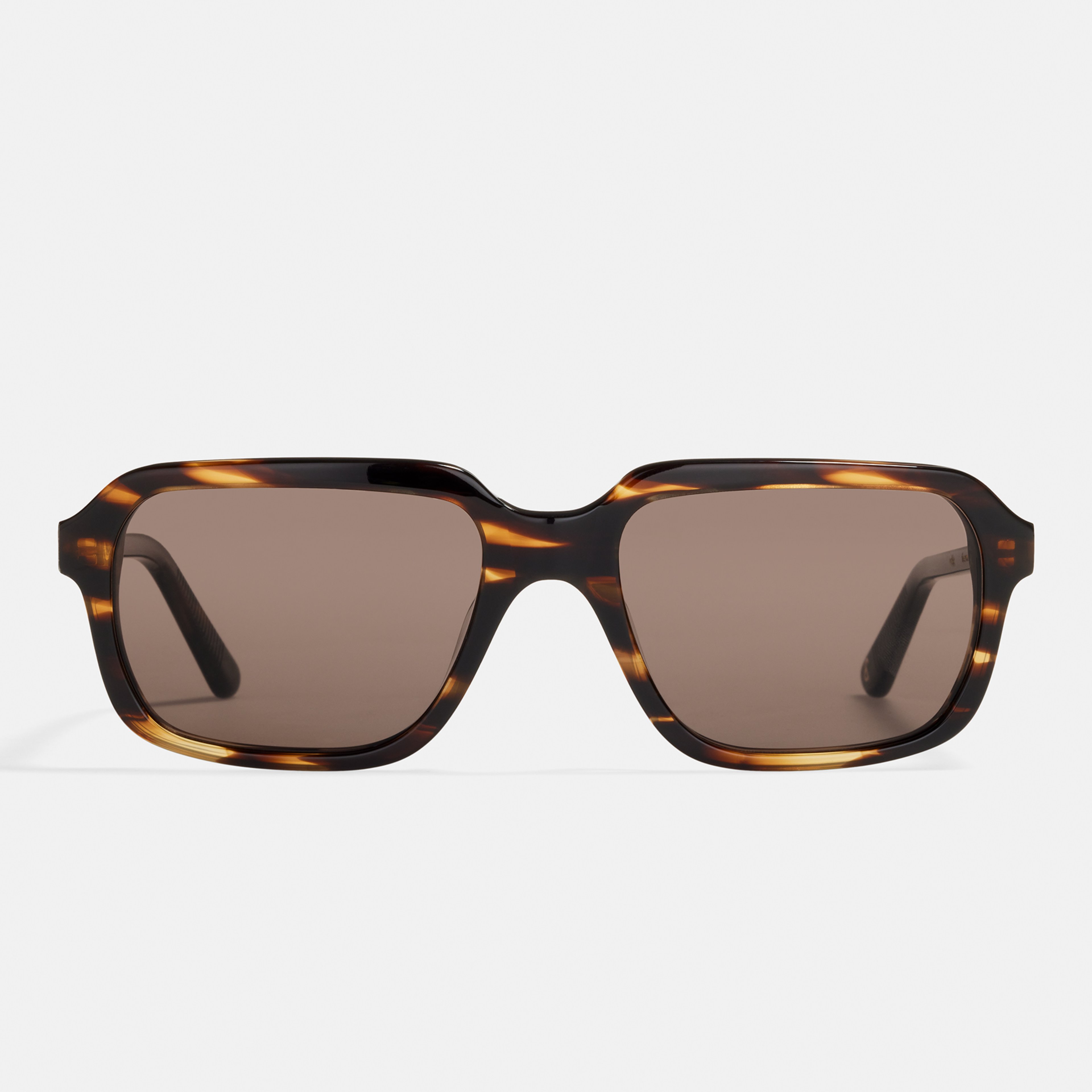 Ace & Tate Solaires | Carrée Acétate in Marron, Orange