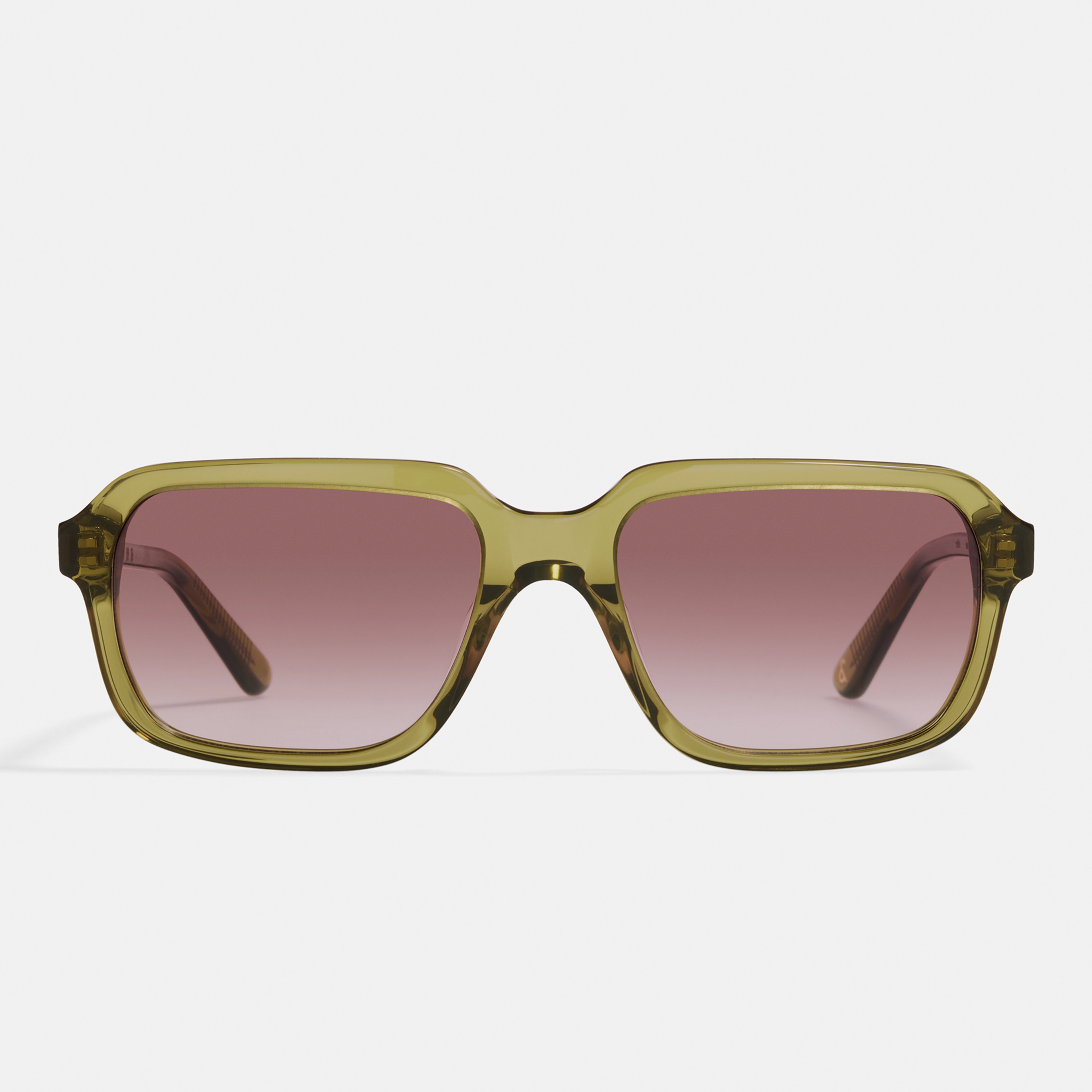 Ace & Tate Sonnenbrillen | Quadratisch Acetat in Beige, Grün, Grau