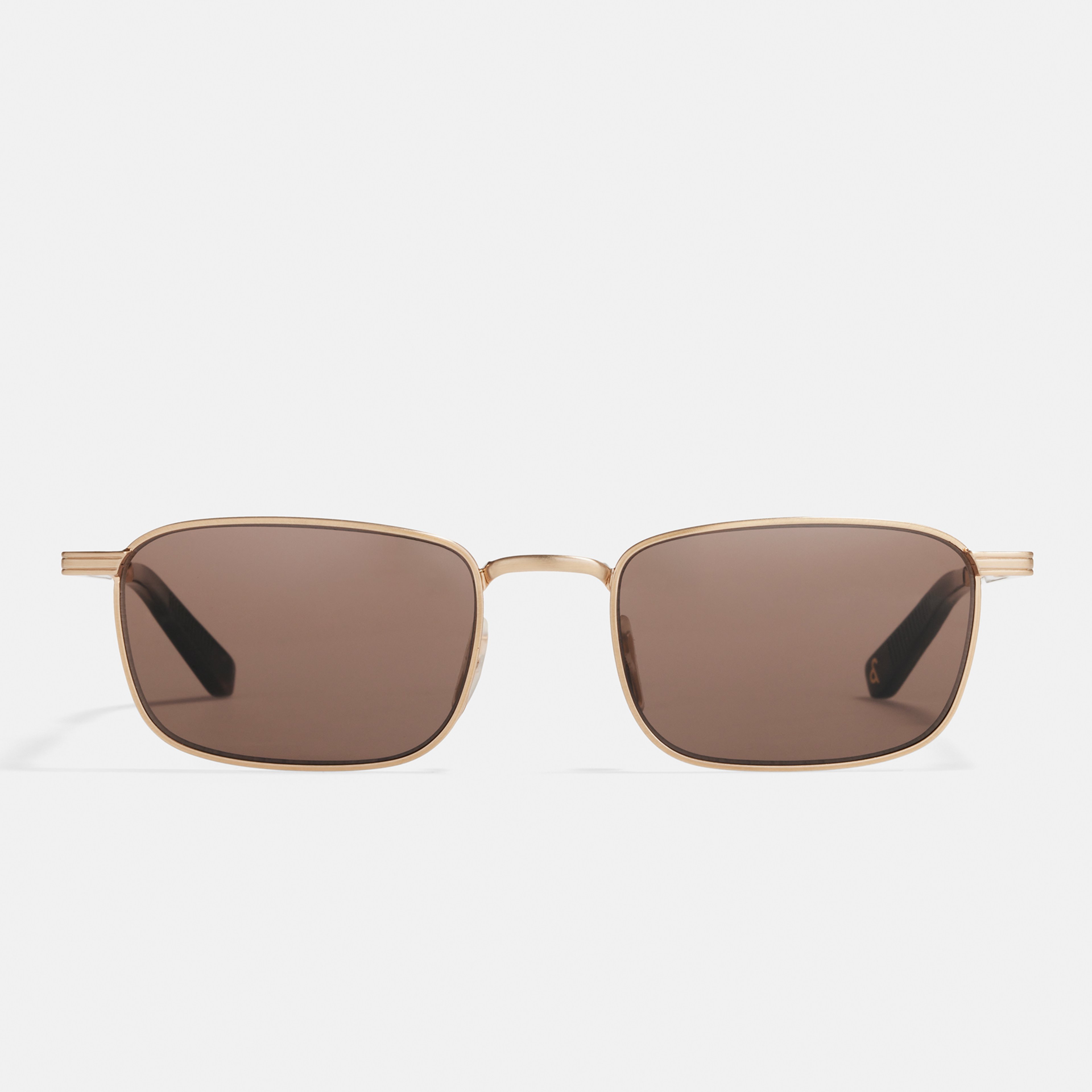 Ace & Tate Sunglasses | Rectangle Metal in Gold