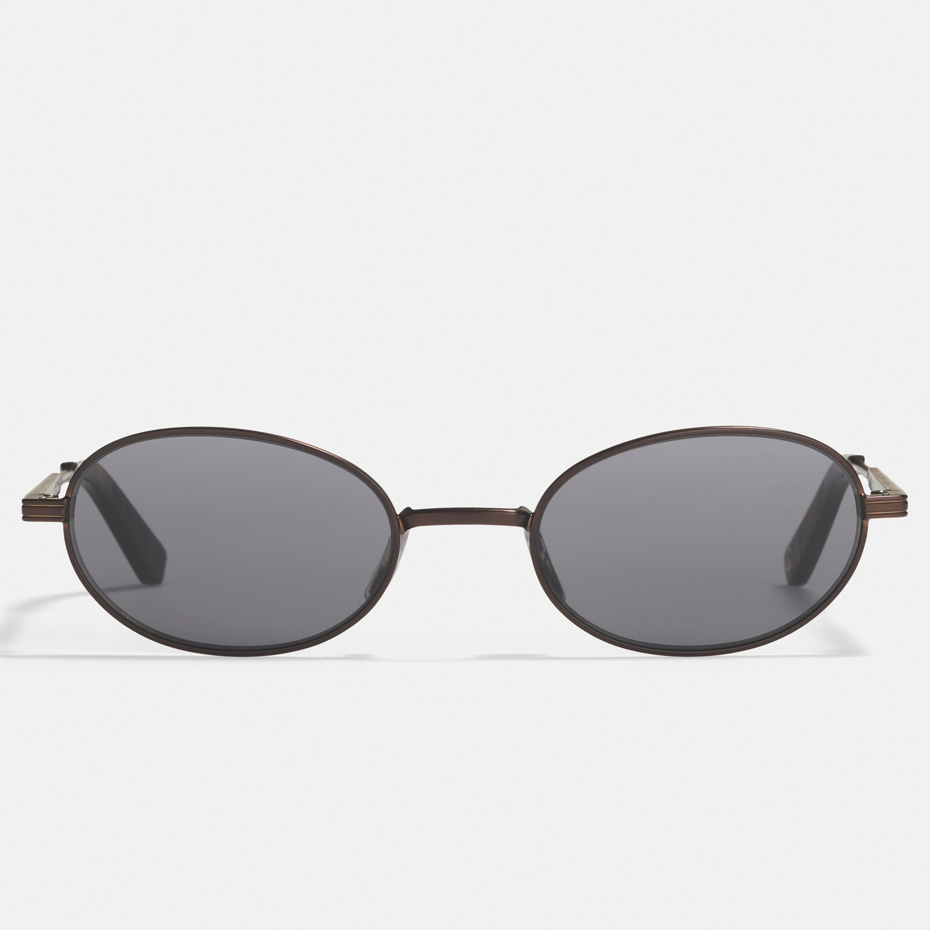 Ace & Tate Sonnenbrillen | Oval Metall in Braun